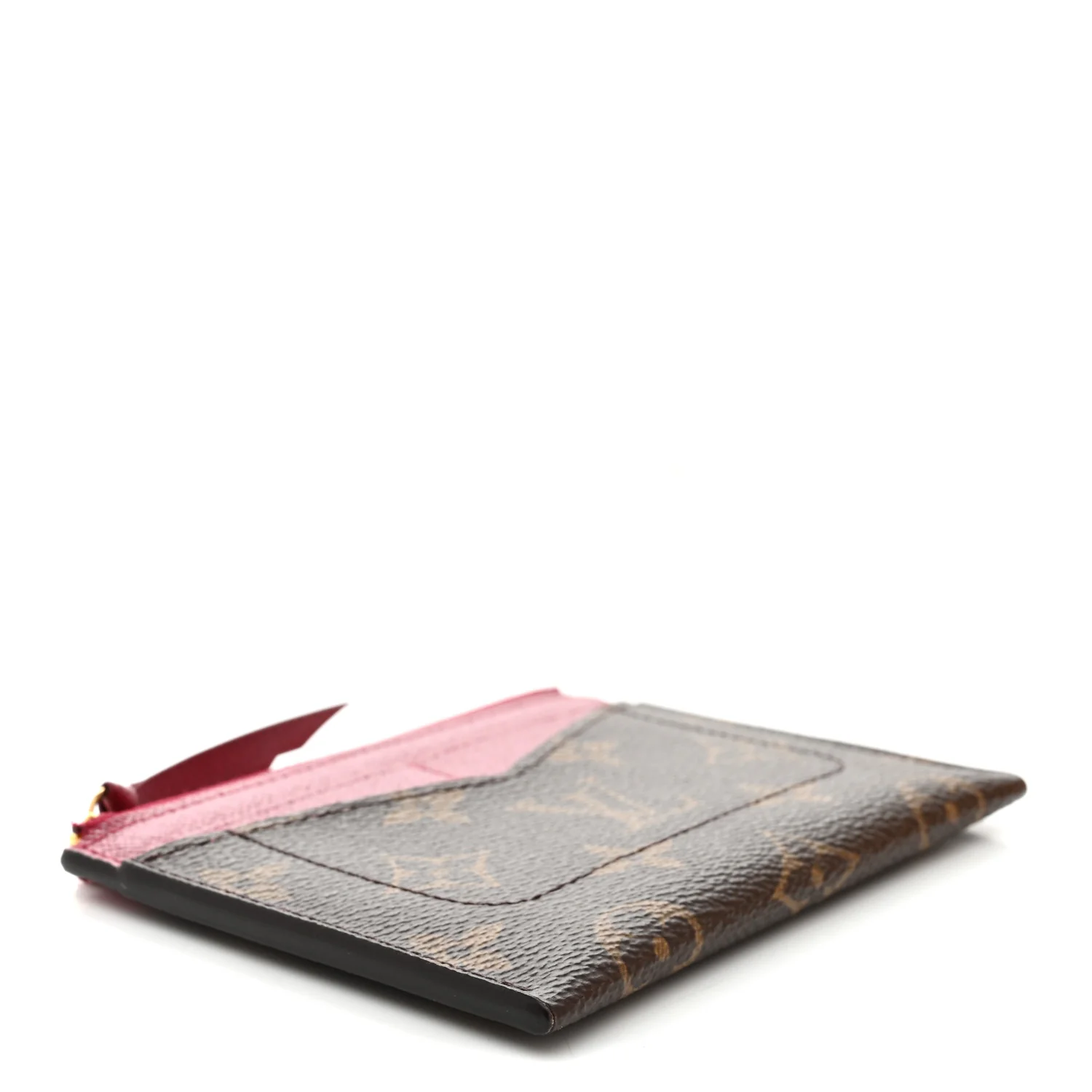 Monogram Zipped Card Holder Fuchsia - Image 4