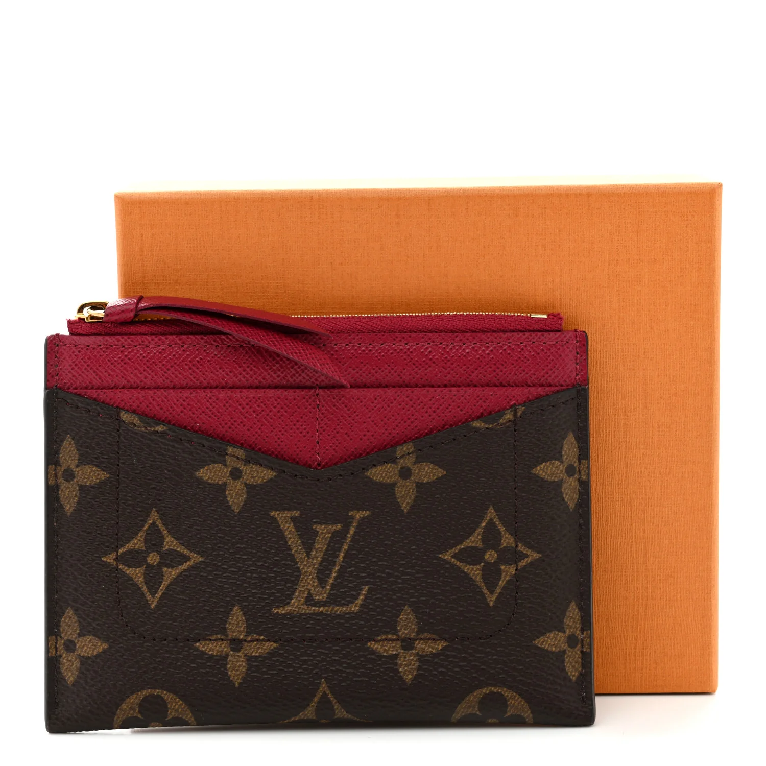 Monogram Zipped Card Holder Fuchsia - Image 7
