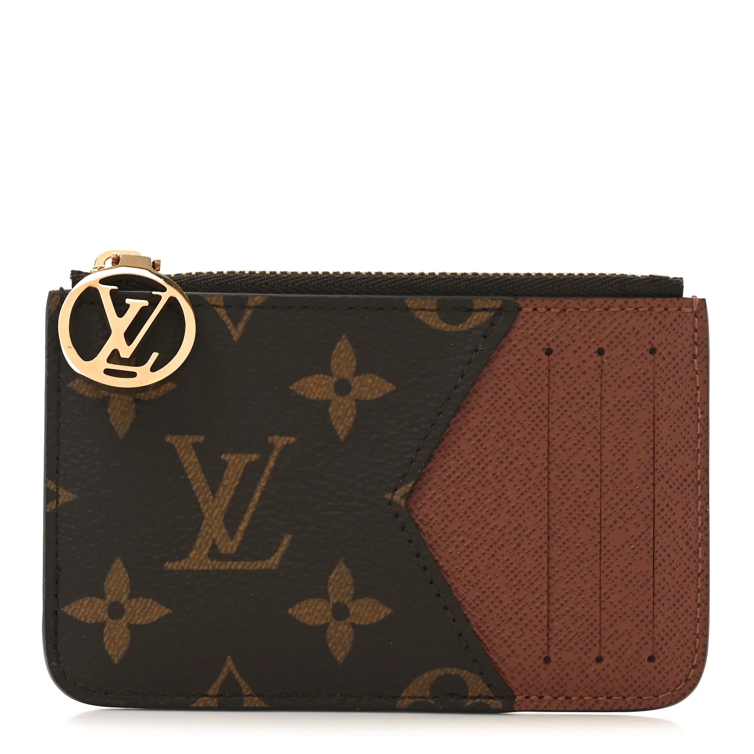 Monogram Zipped Romy Card Holder