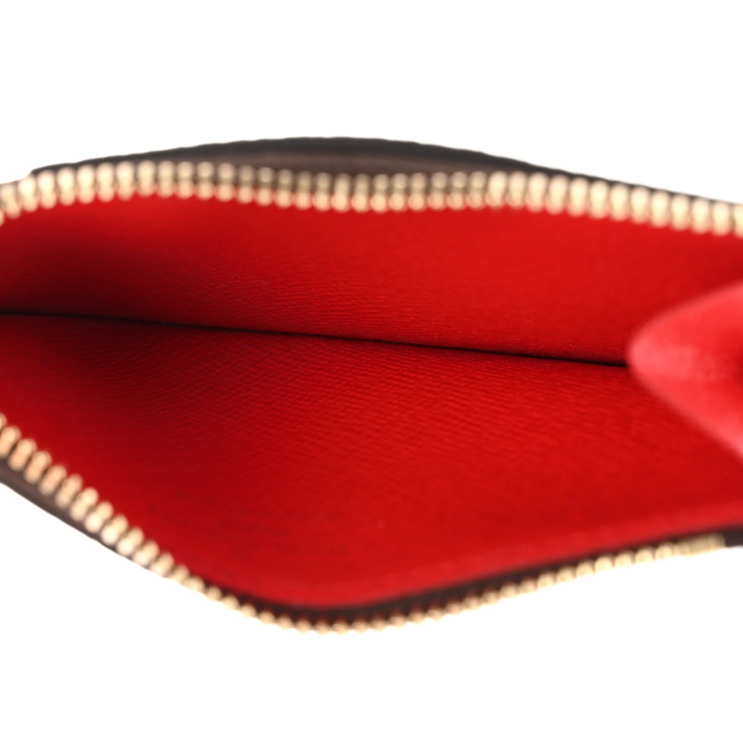 Monogram Zipped Romy Card Holder Red - Image 5
