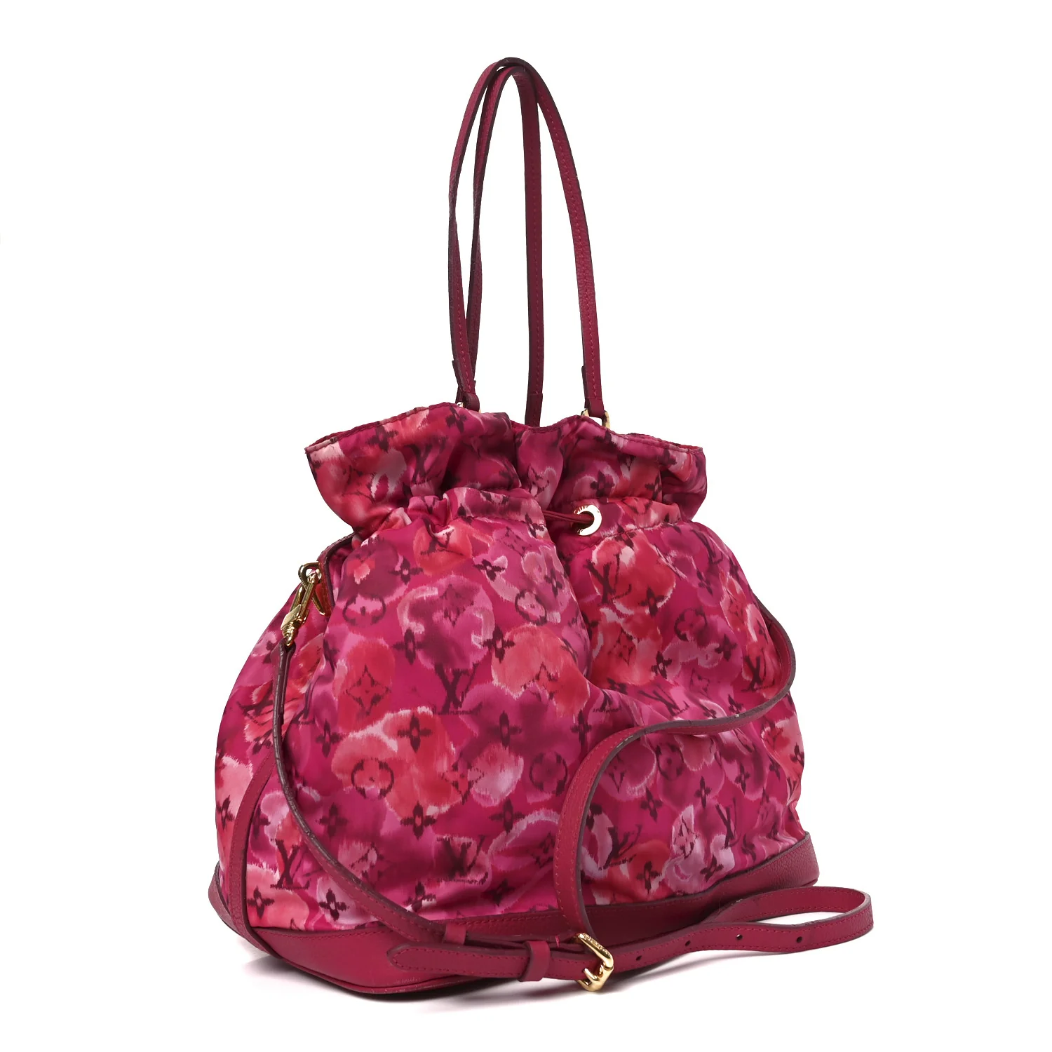 Nylon Monogram Ikat Noefull MM Rose Indien - Image 3