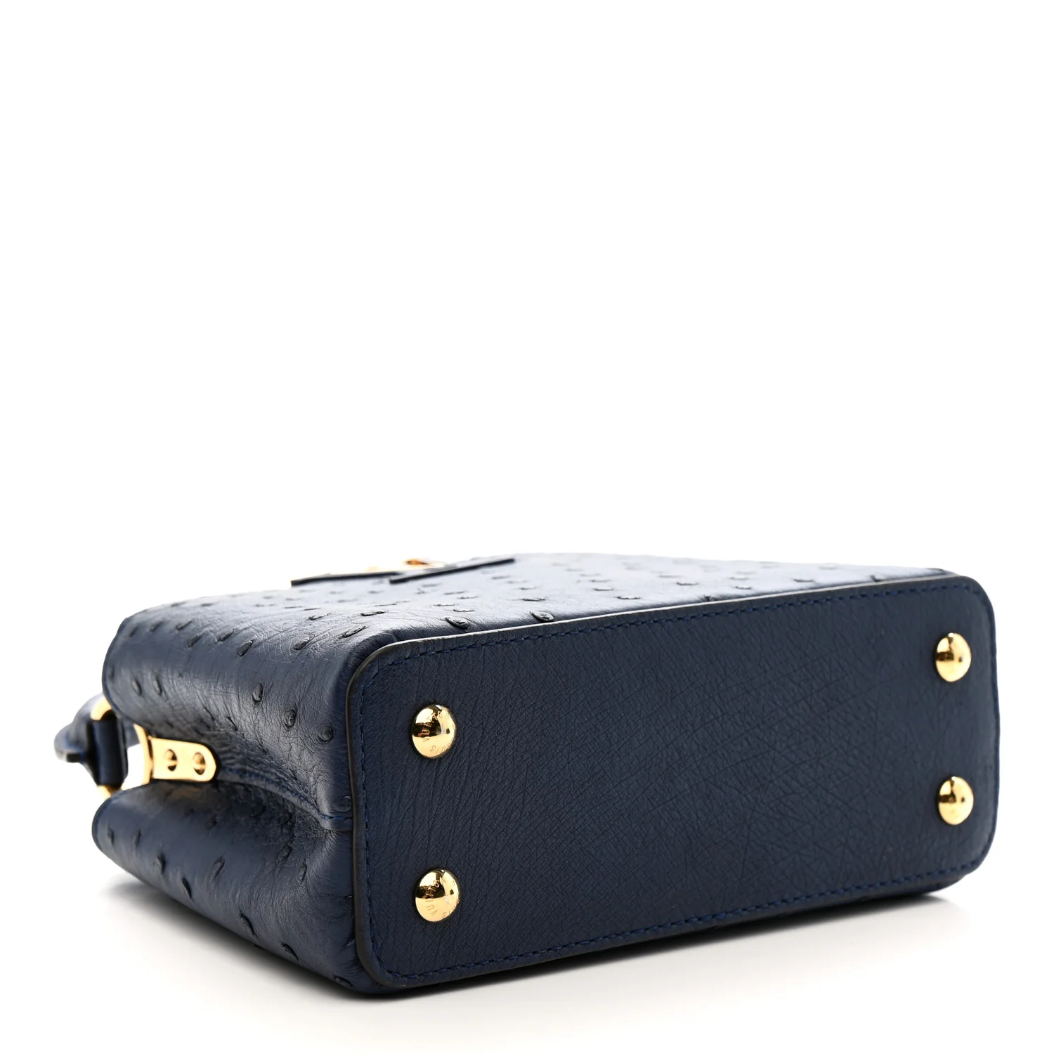 Ostrich Capucines Mini Indigo - Image 4