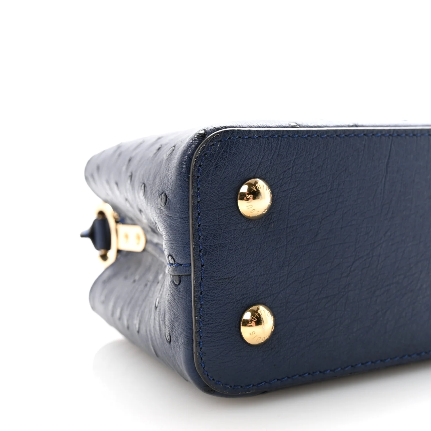 Ostrich Capucines Mini Indigo - Image 8