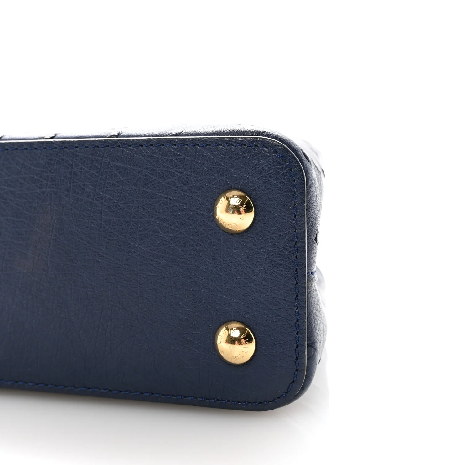 Ostrich Capucines Mini Indigo - Image 9