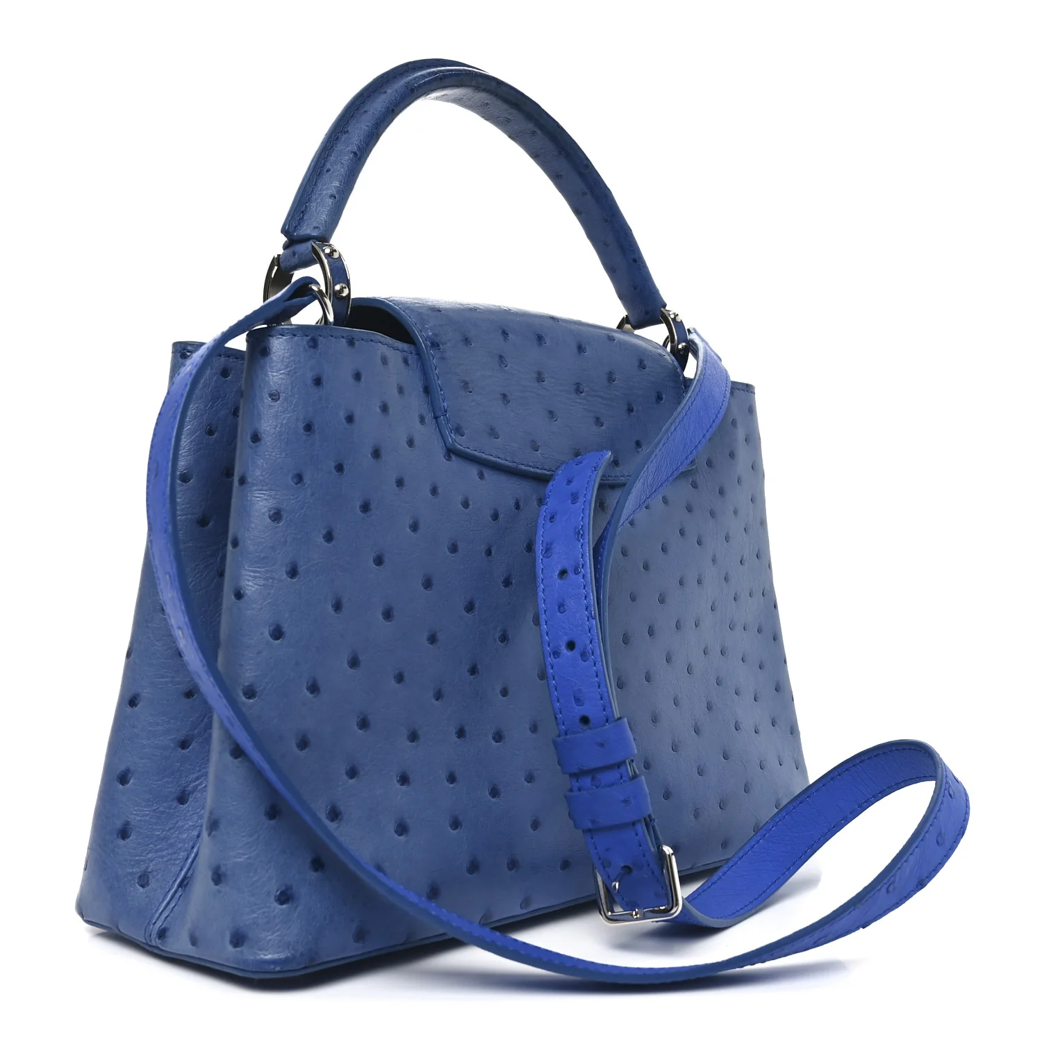 Ostrich Capucines MM Saphir - Image 3