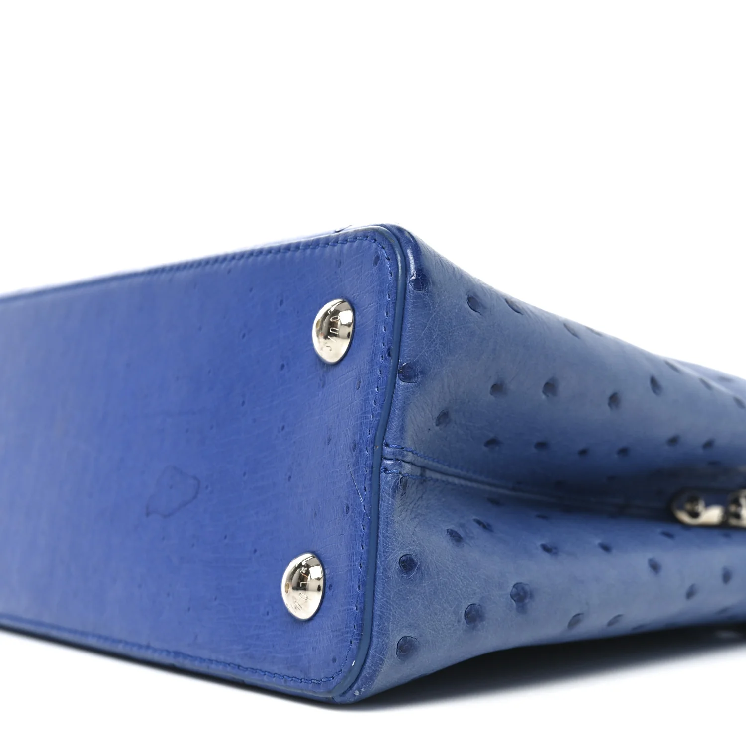 Ostrich Capucines MM Saphir - Image 9
