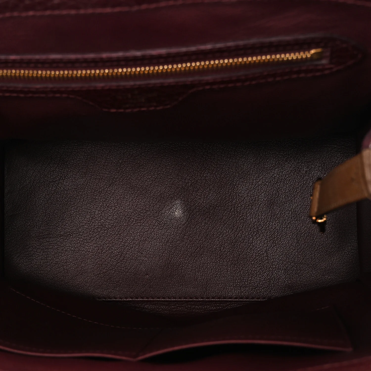 Ostrich Lizard Majestueux Tote MM Bordeaux - Image 5