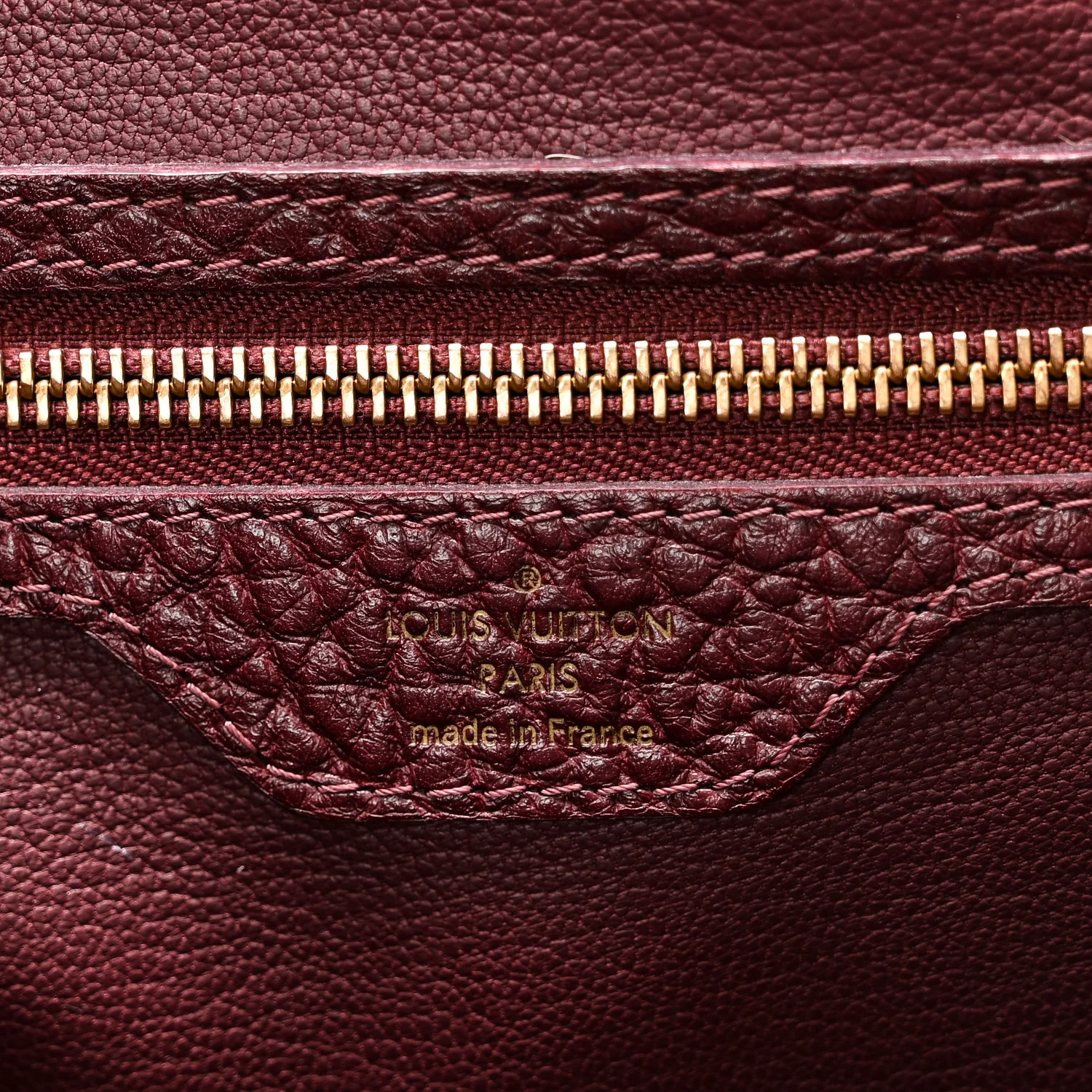 Ostrich Lizard Majestueux Tote MM Bordeaux - Image 6