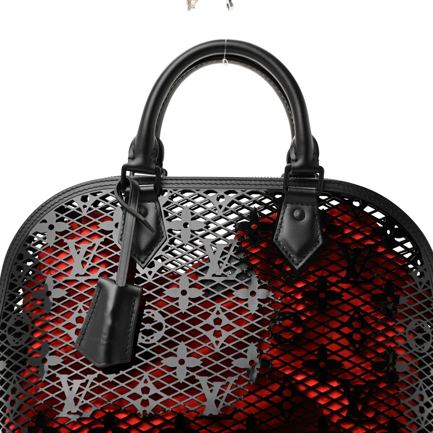 Patent Calfskin Laced Monogram Alma PM Black - Image 19
