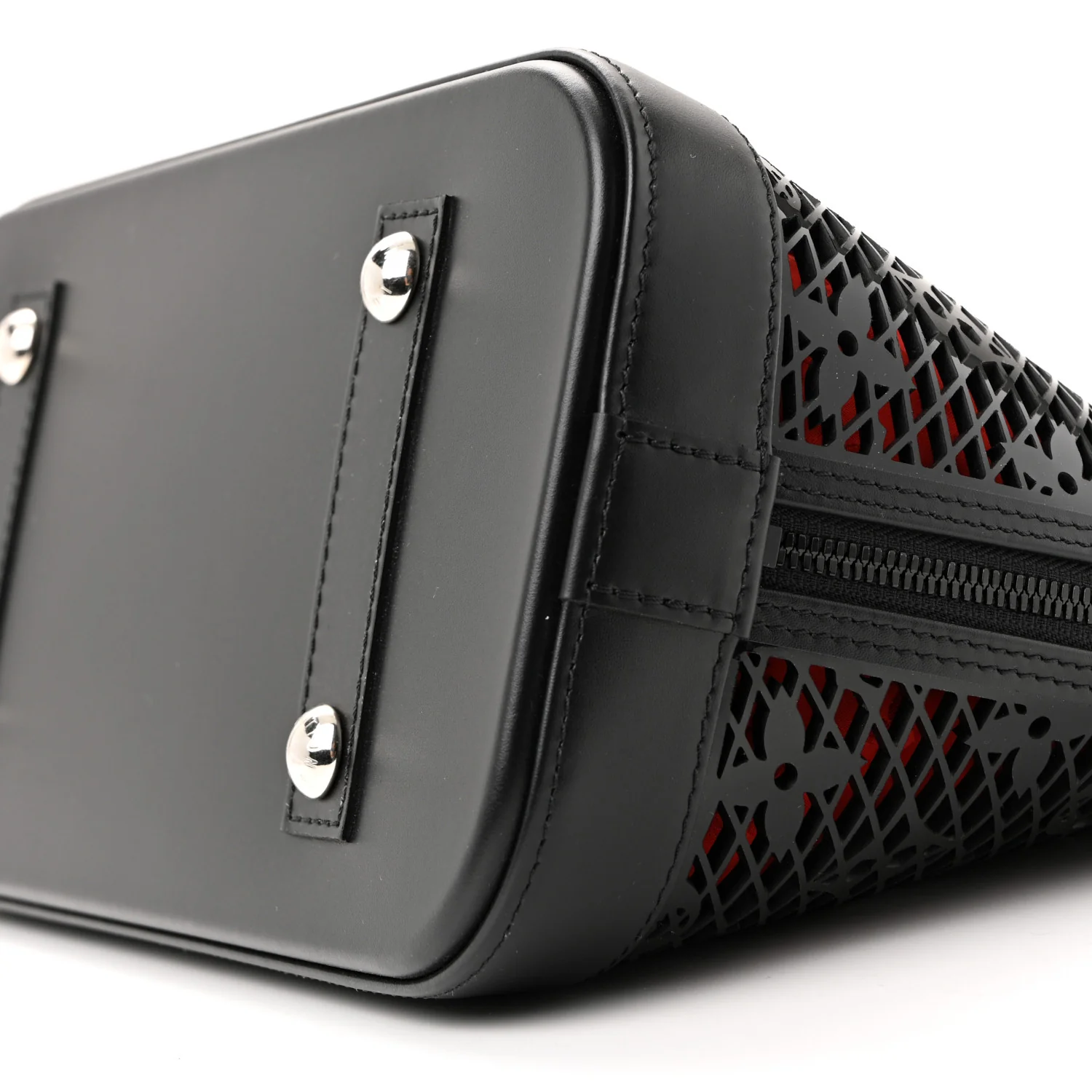 Patent Calfskin Laced Monogram Alma PM Black - Image 23
