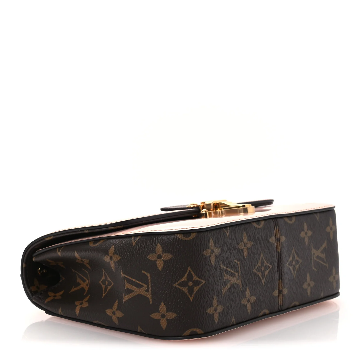 Patent Calfskin Monogram Cherrywood BB Rose Ballerine - Image 4