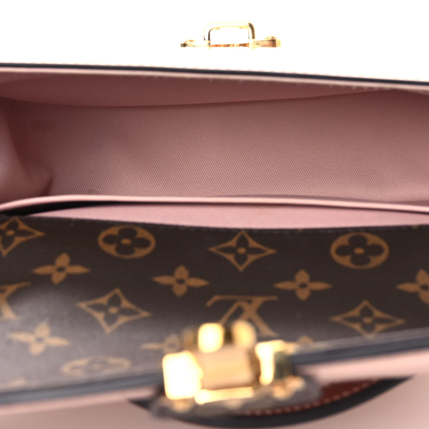 Patent Calfskin Monogram Cherrywood BB Rose Ballerine - Image 5
