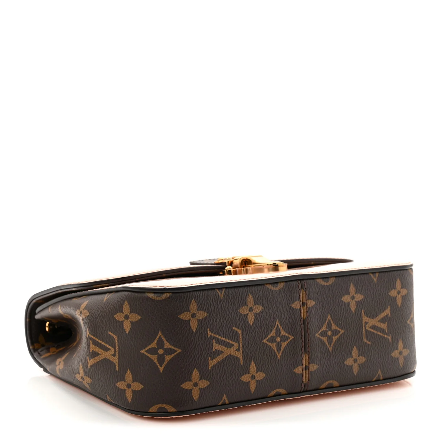 Patent Calfskin Monogram Cherrywood BB Rose Ballerine - Image 4