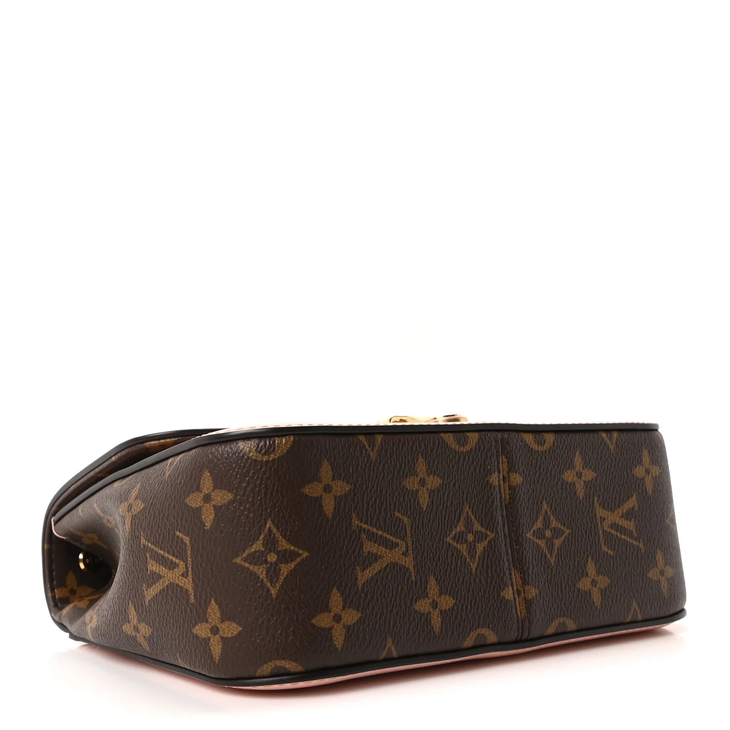 Patent Calfskin Monogram Cherrywood BB Rose Ballerine - Image 4