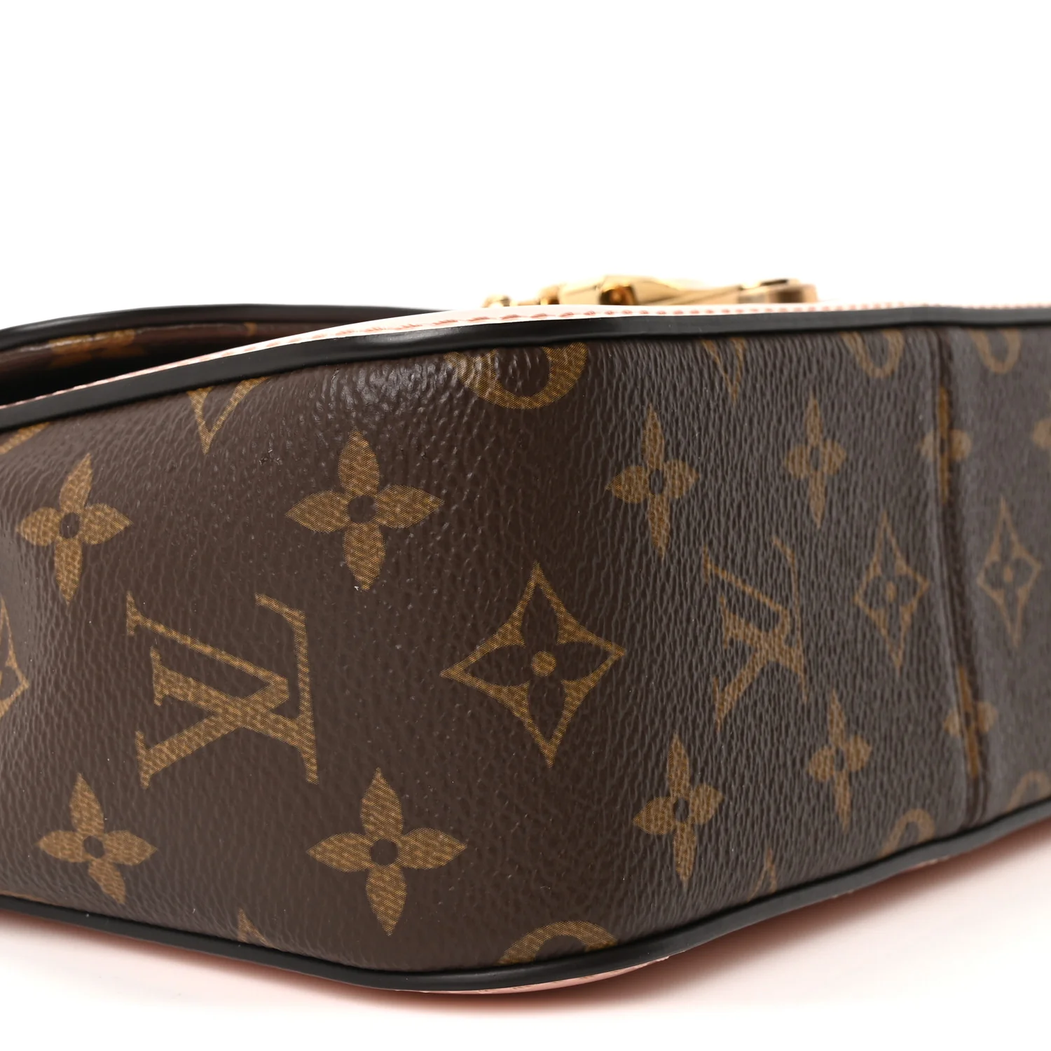 Patent Calfskin Monogram Cherrywood BB Rose Ballerine - Image 8