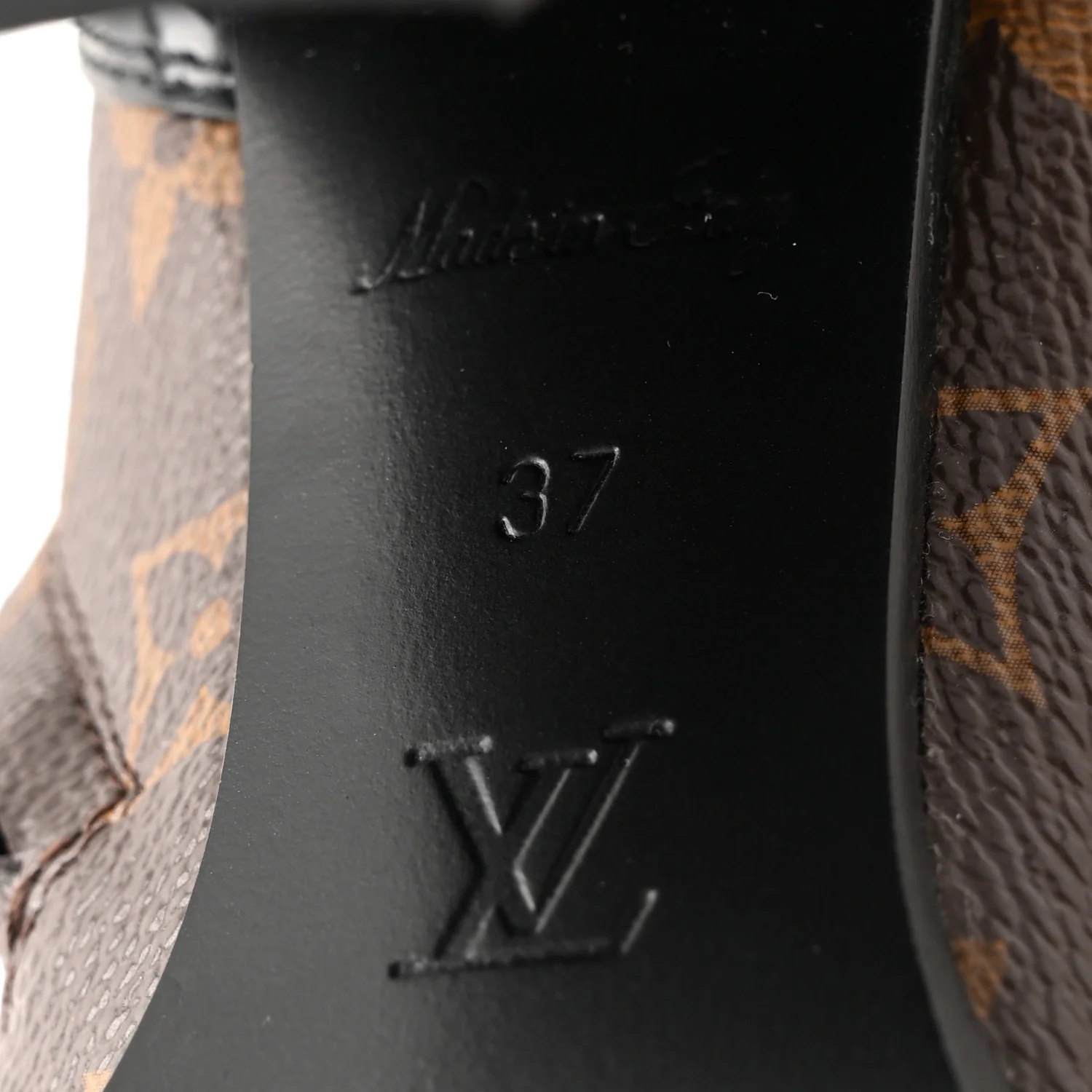 Patent Calfskin Monogram Star Trail Ankle Boots 37 Black - Image 7