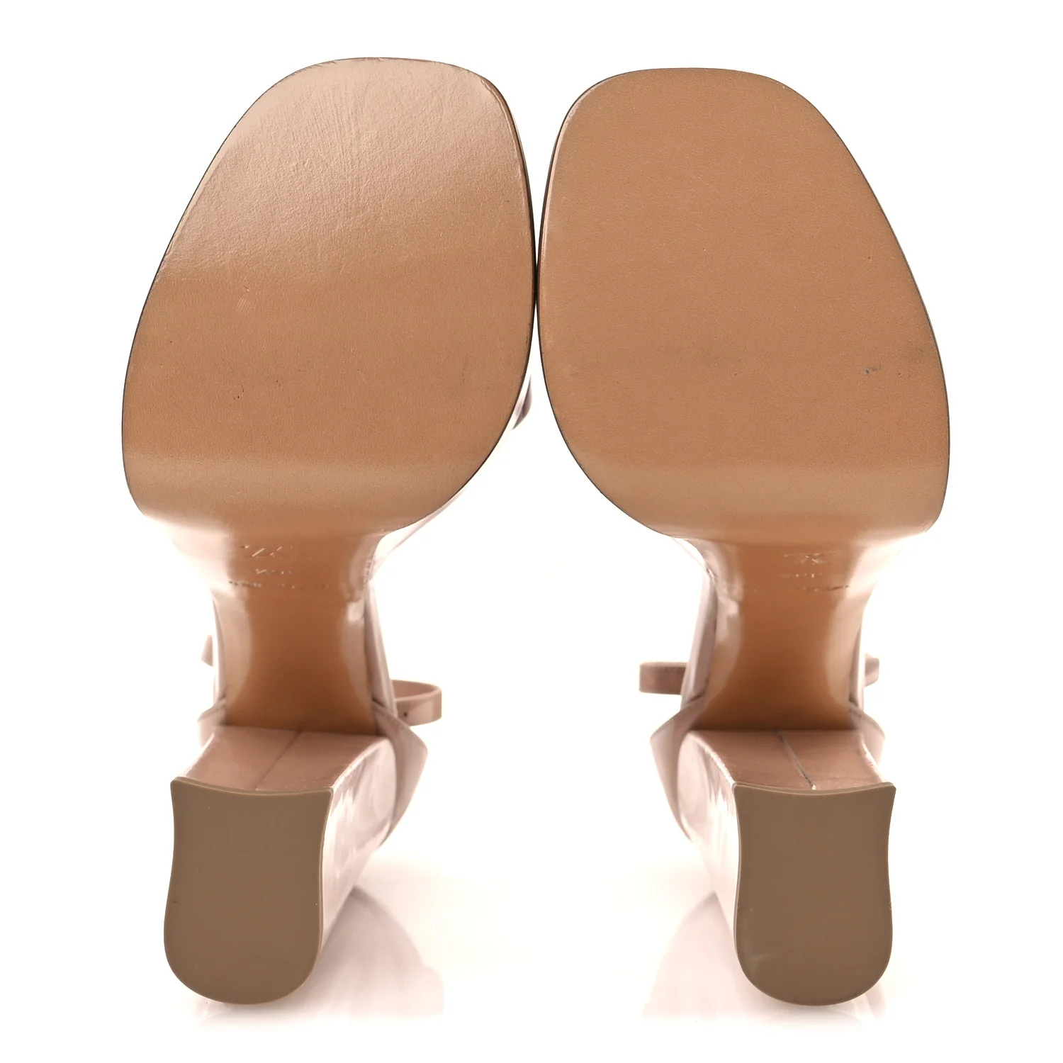 Patent Fame Platform Sandals 36.5 Beige - Image 7