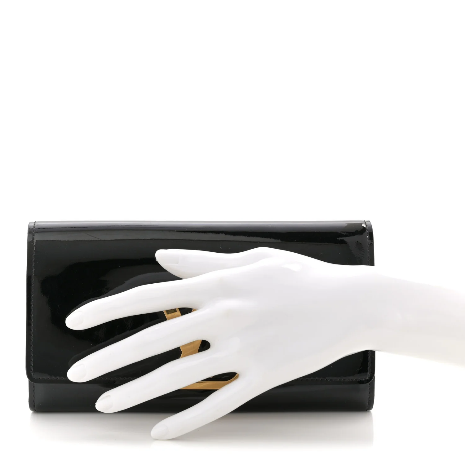 Patent Louise Clutch Black - Image 2