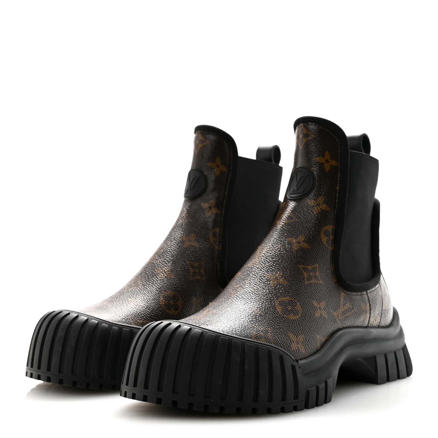 Patent Monogram Ruby Flat Ankle Boots 39 Black - Image 4