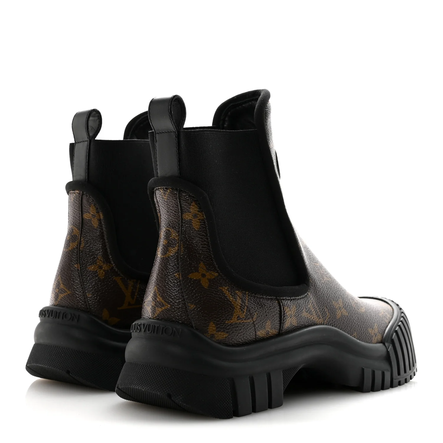 Patent Monogram Ruby Flat Ankle Boots 39 Black - Image 5