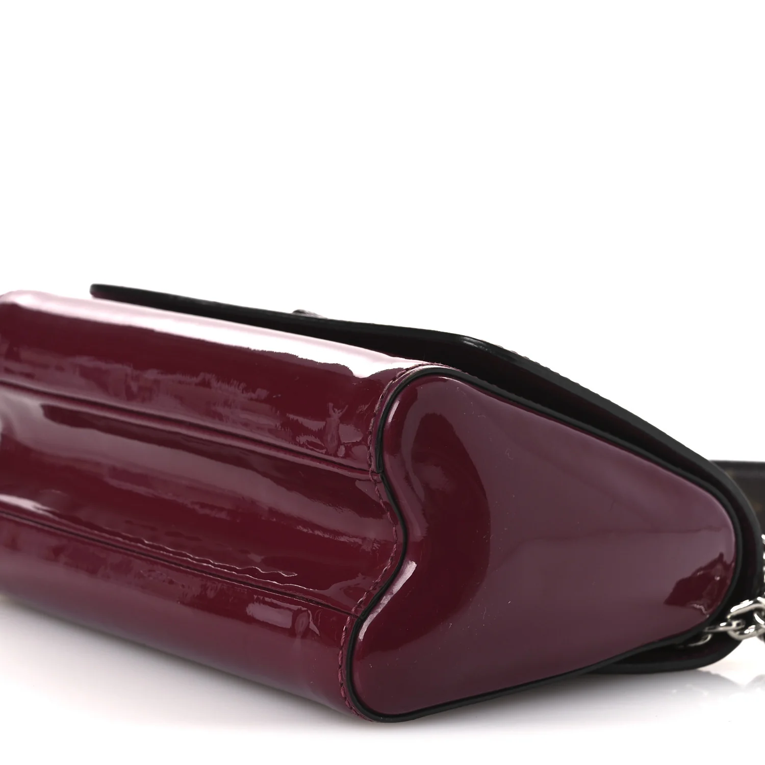 Patent Monogram Twist Shoulder Bag PM Magenta - Image 10