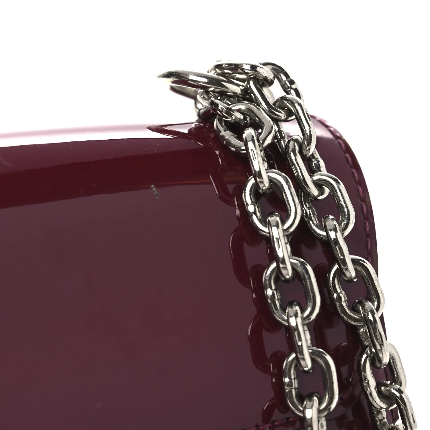 Patent Monogram Twist Shoulder Bag PM Magenta - Image 15