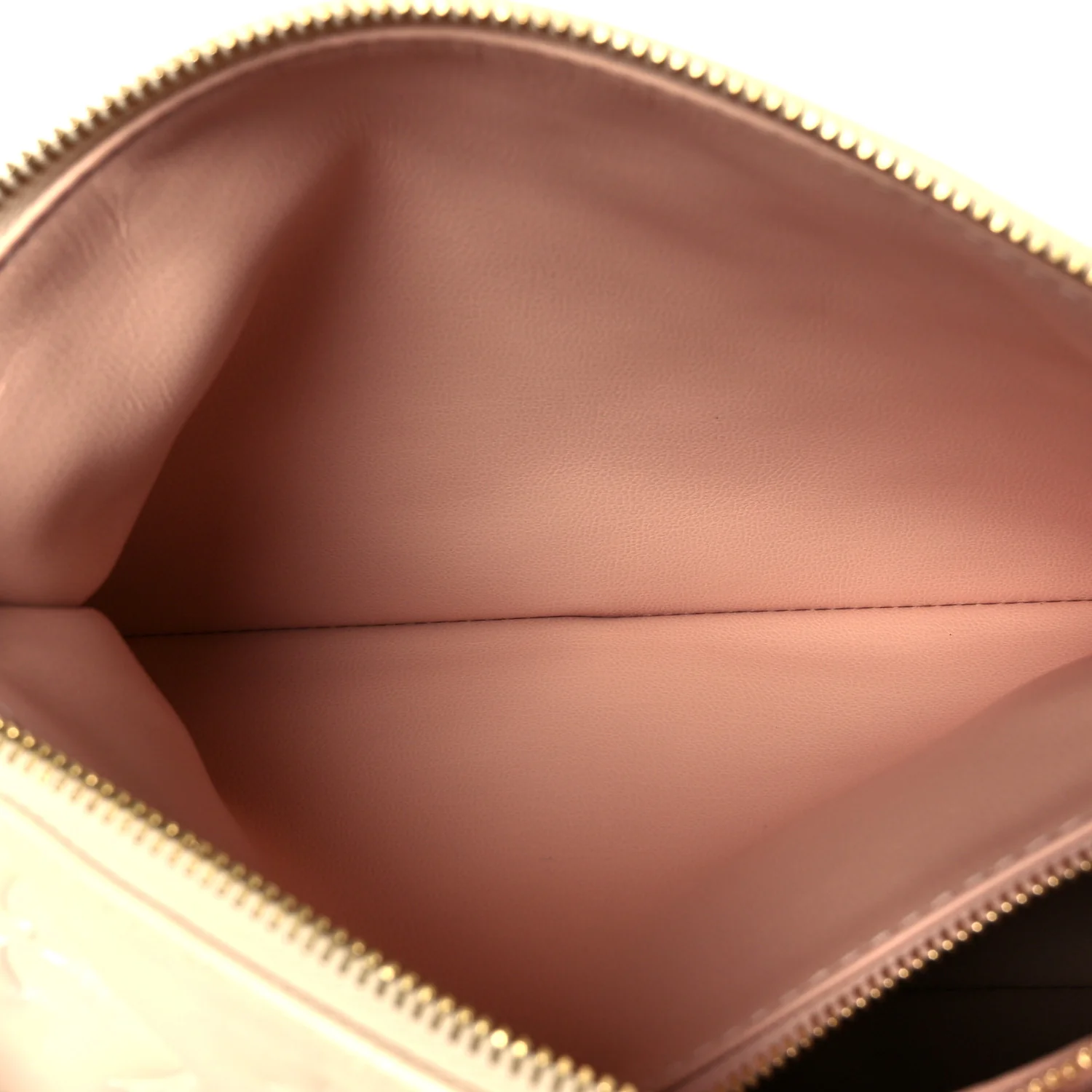 Pearlescent Lambskin Embossed Monogram Coussin PM Beige Rose - Image 5