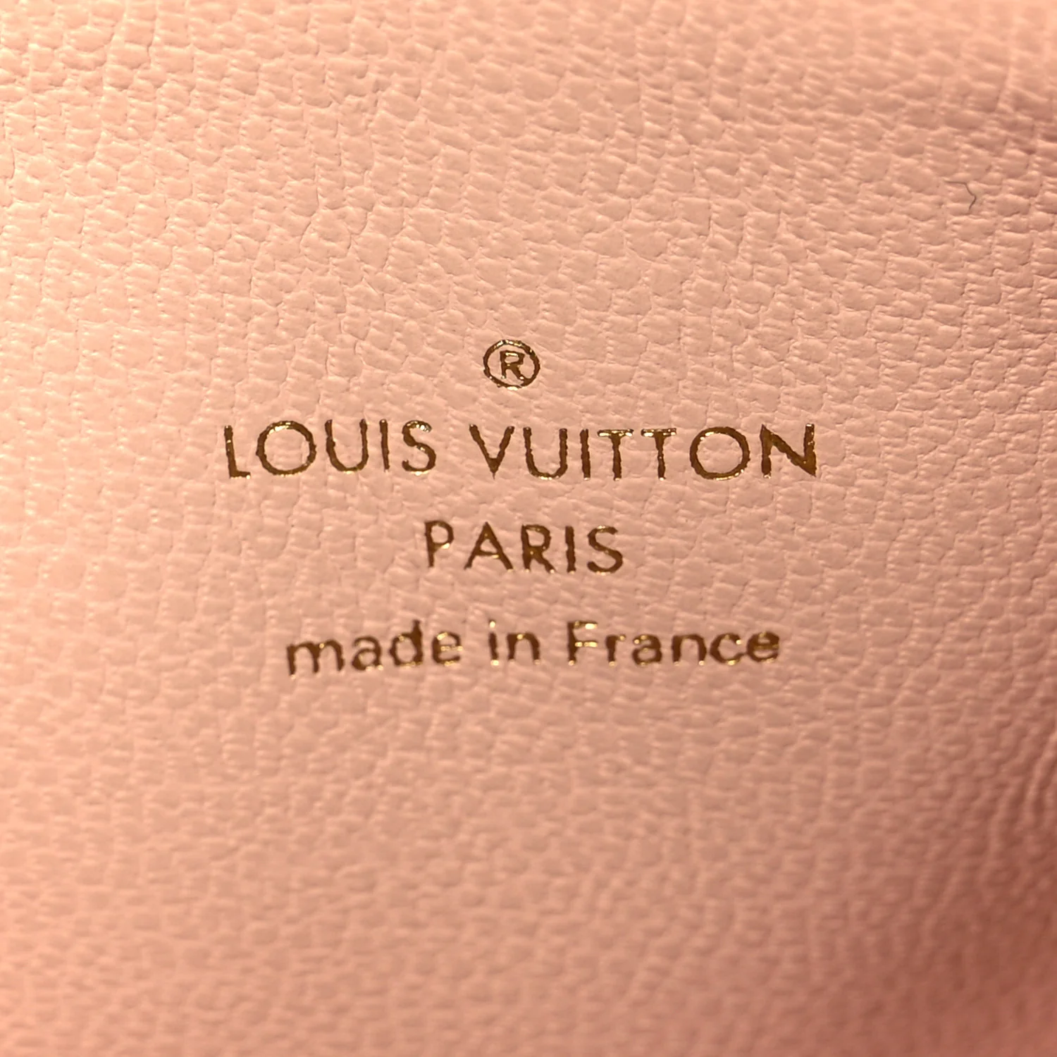 Pearlescent Lambskin Embossed Monogram Coussin PM Beige Rose - Image 8