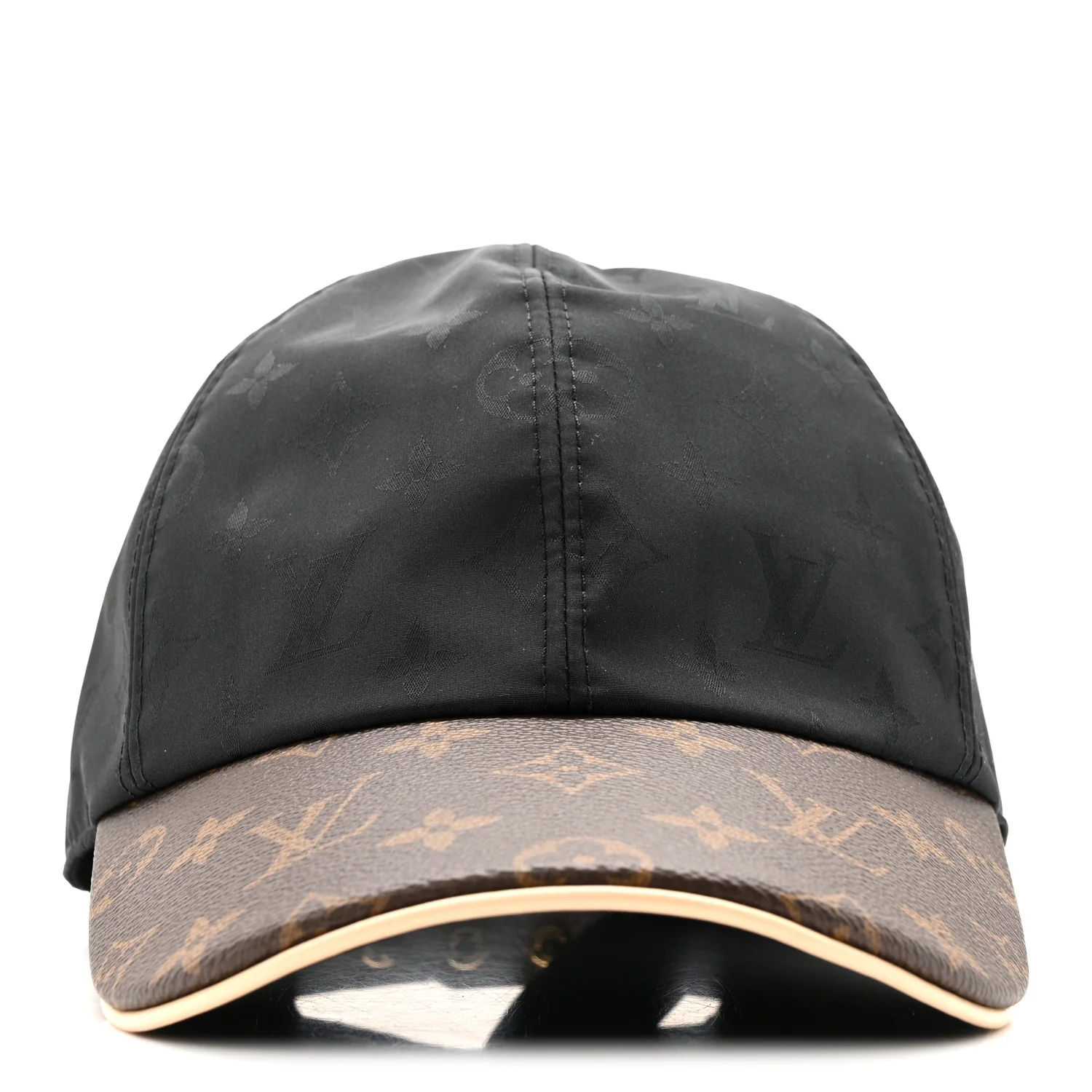 Polyester Silk Monogram LV Get Ready Cap M Black - Image 3