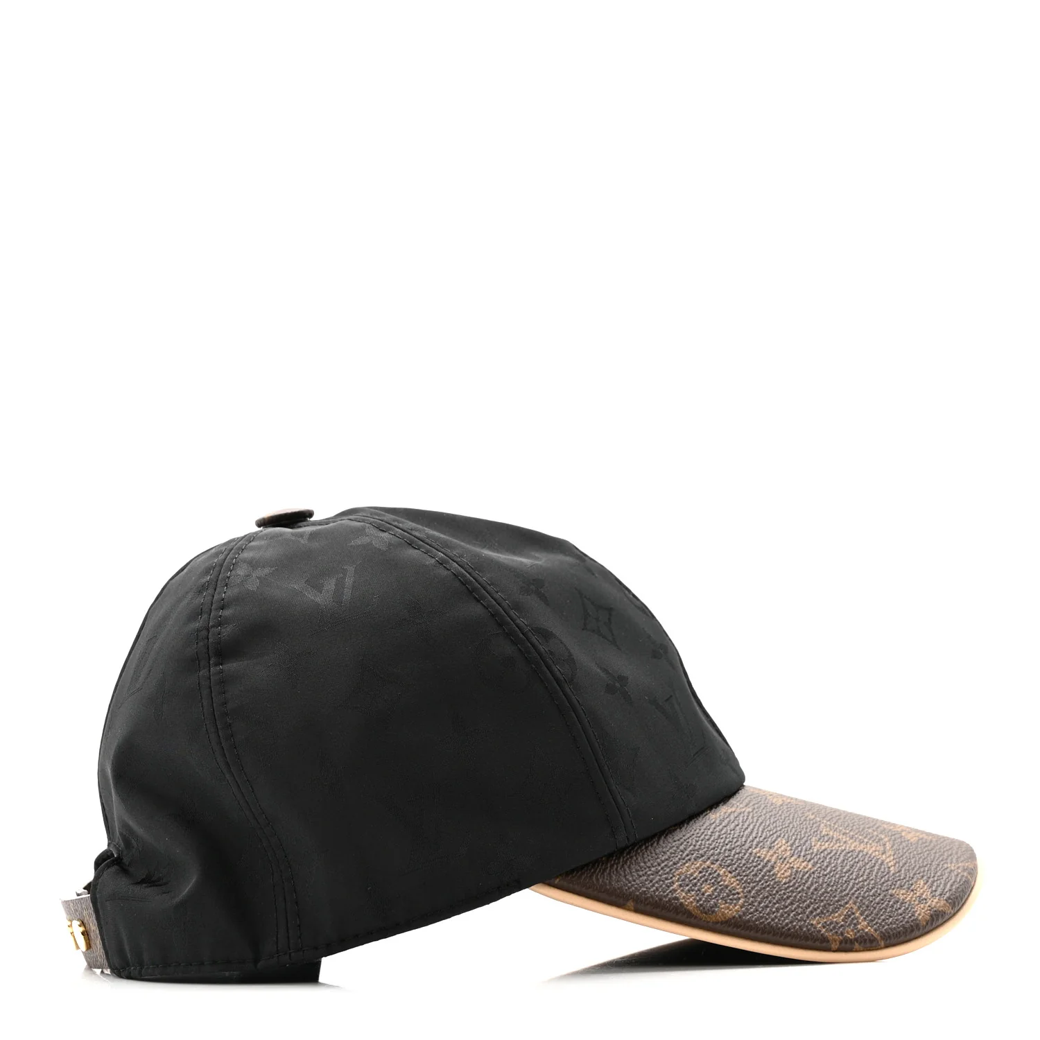 Polyester Silk Monogram LV Get Ready Cap M Black - Image 5