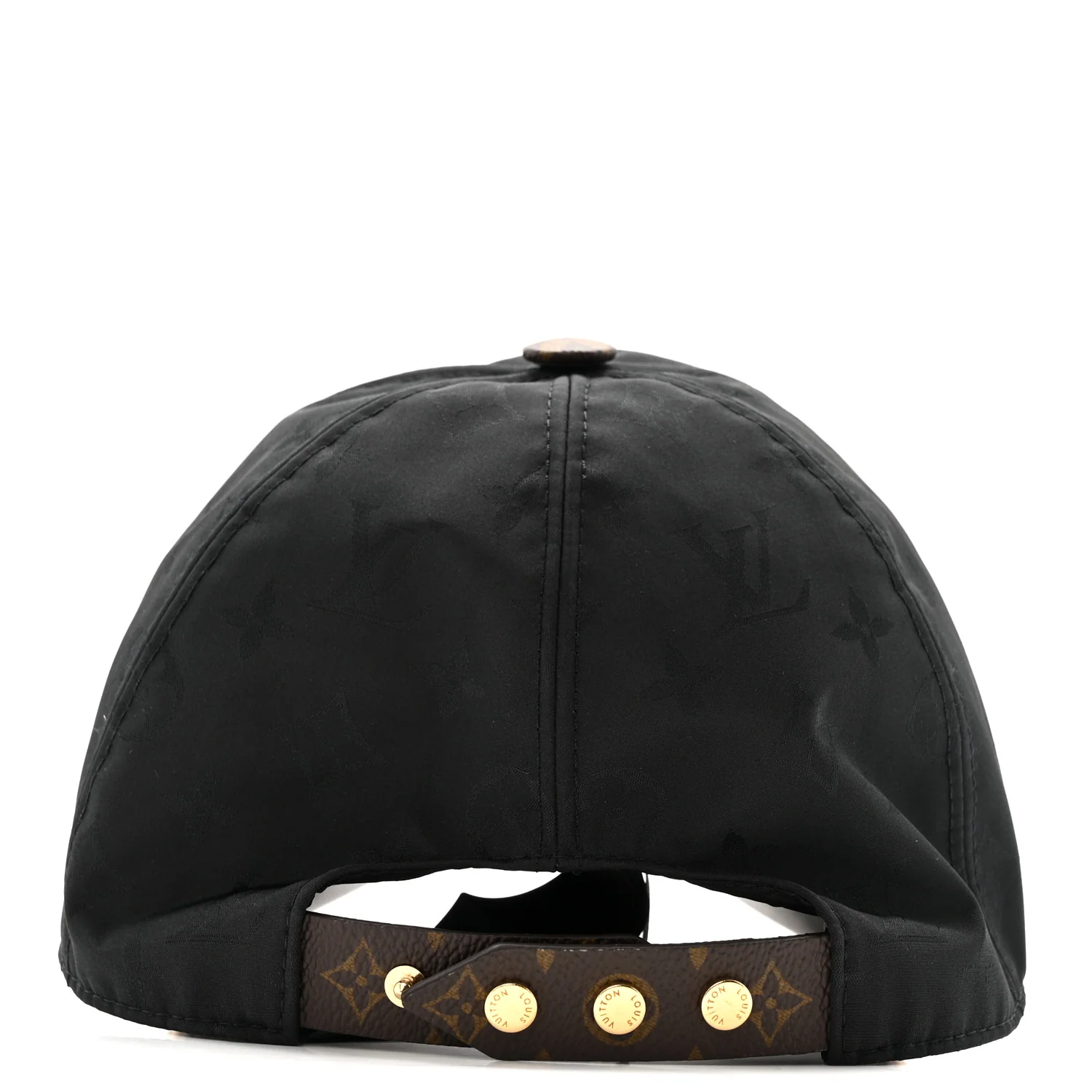 Polyester Silk Monogram LV Get Ready Cap M Black - Image 6