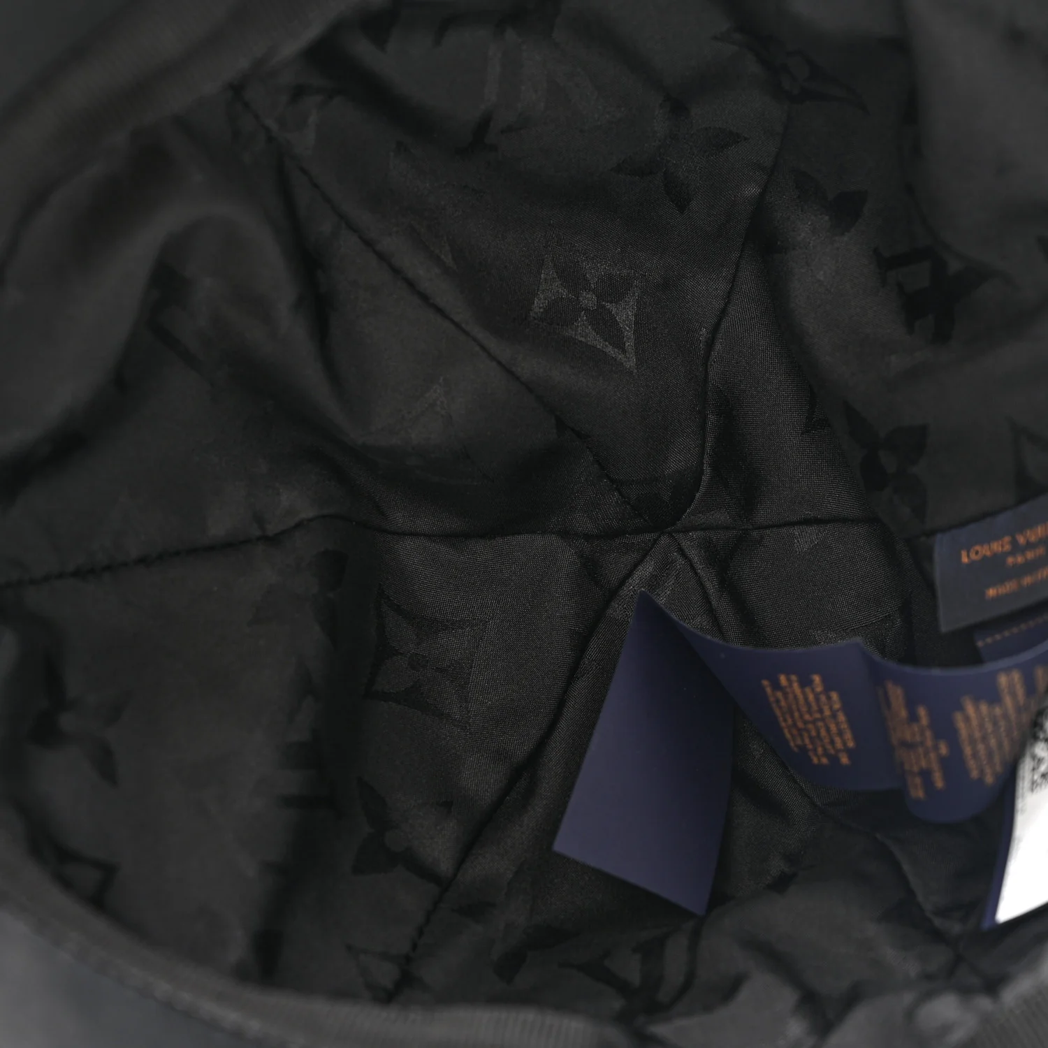 Polyester Silk Monogram LV Get Ready Cap M Black - Image 7