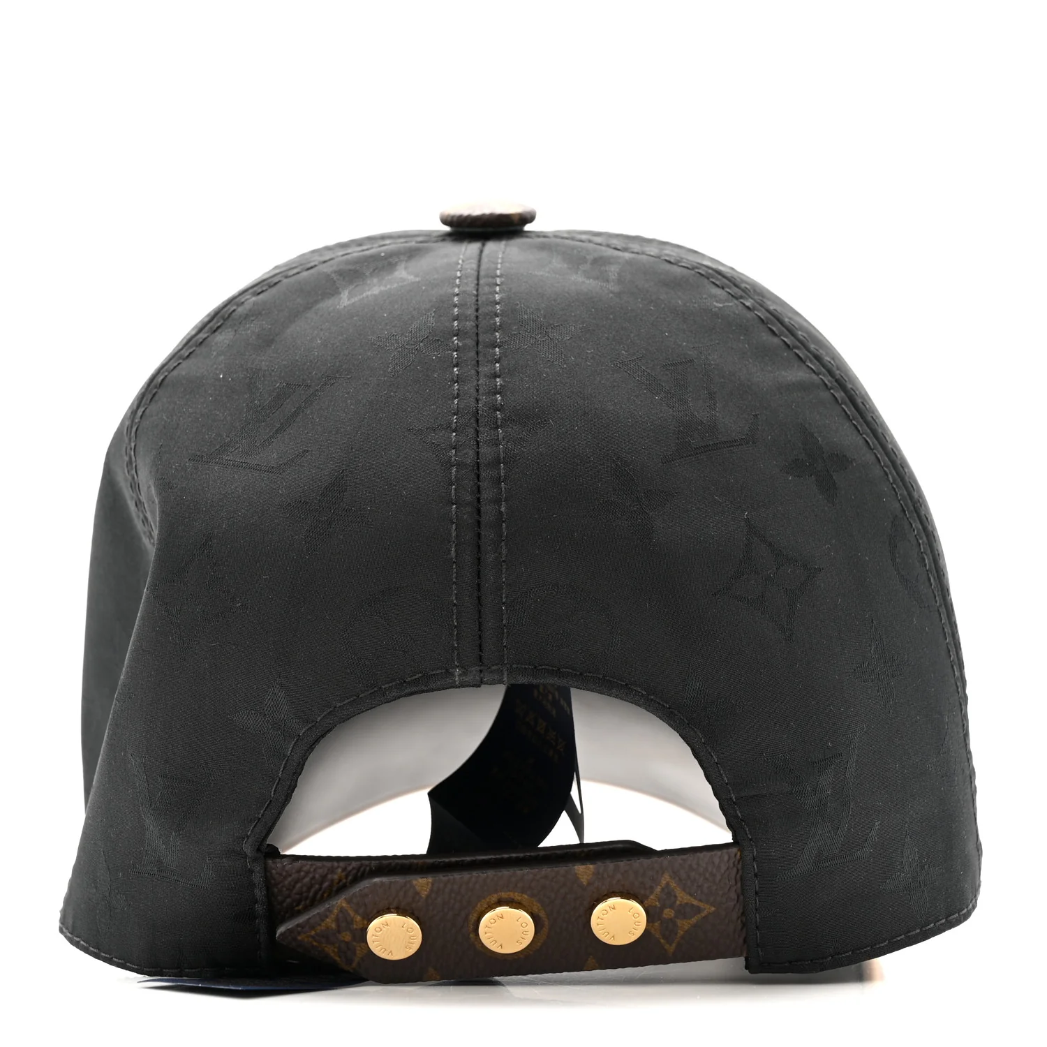 Polyester Silk Monogram LV Get Ready Cap M Black - Image 6