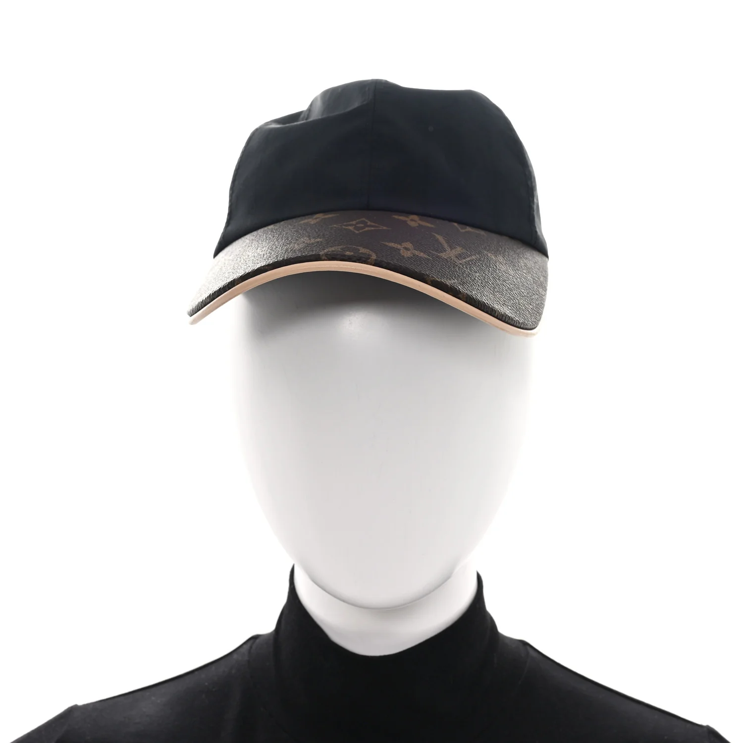 Polyester Silk Monogram LV Get Ready Cap M Black - Image 2