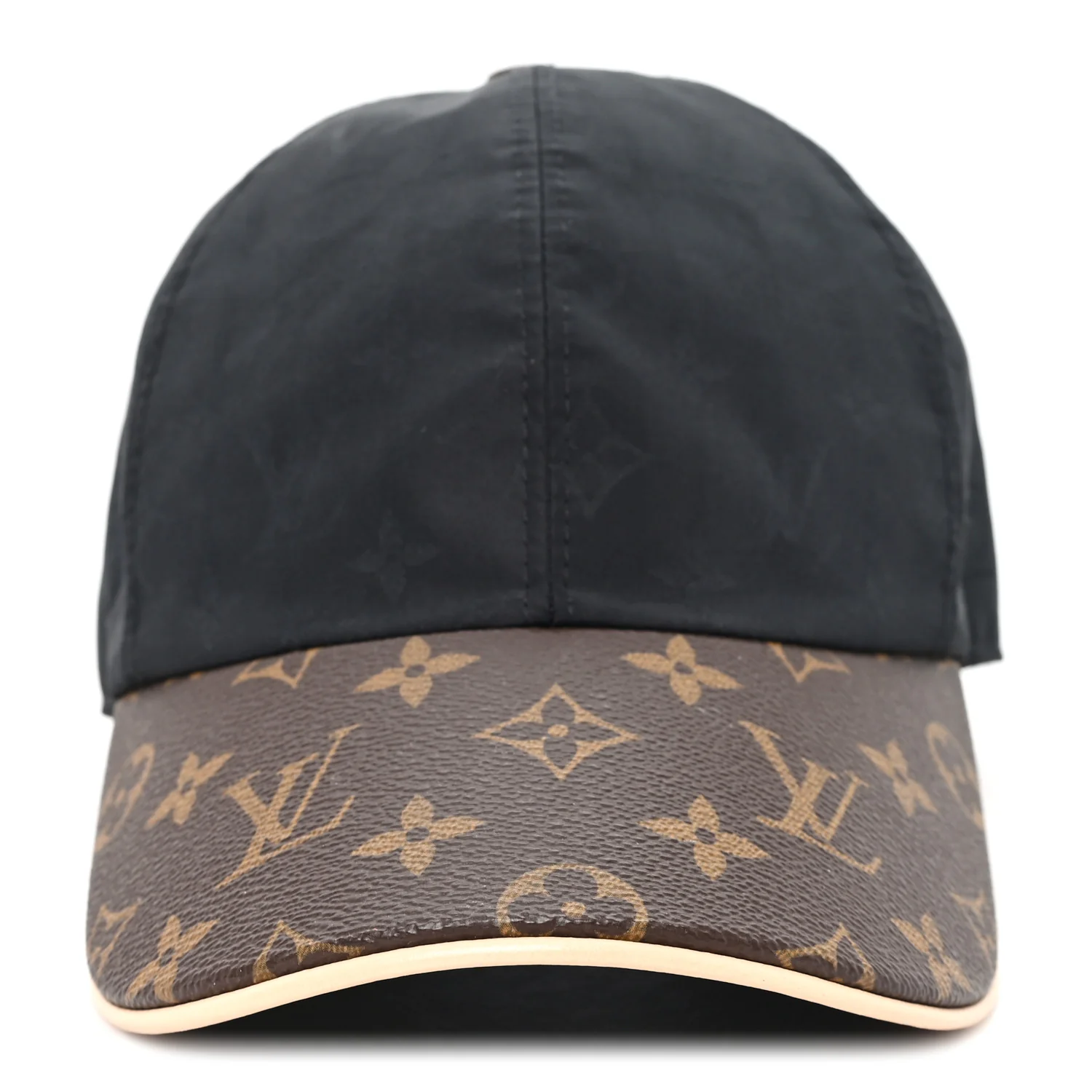 Polyester Silk Monogram LV Get Ready Cap M Black - Image 3