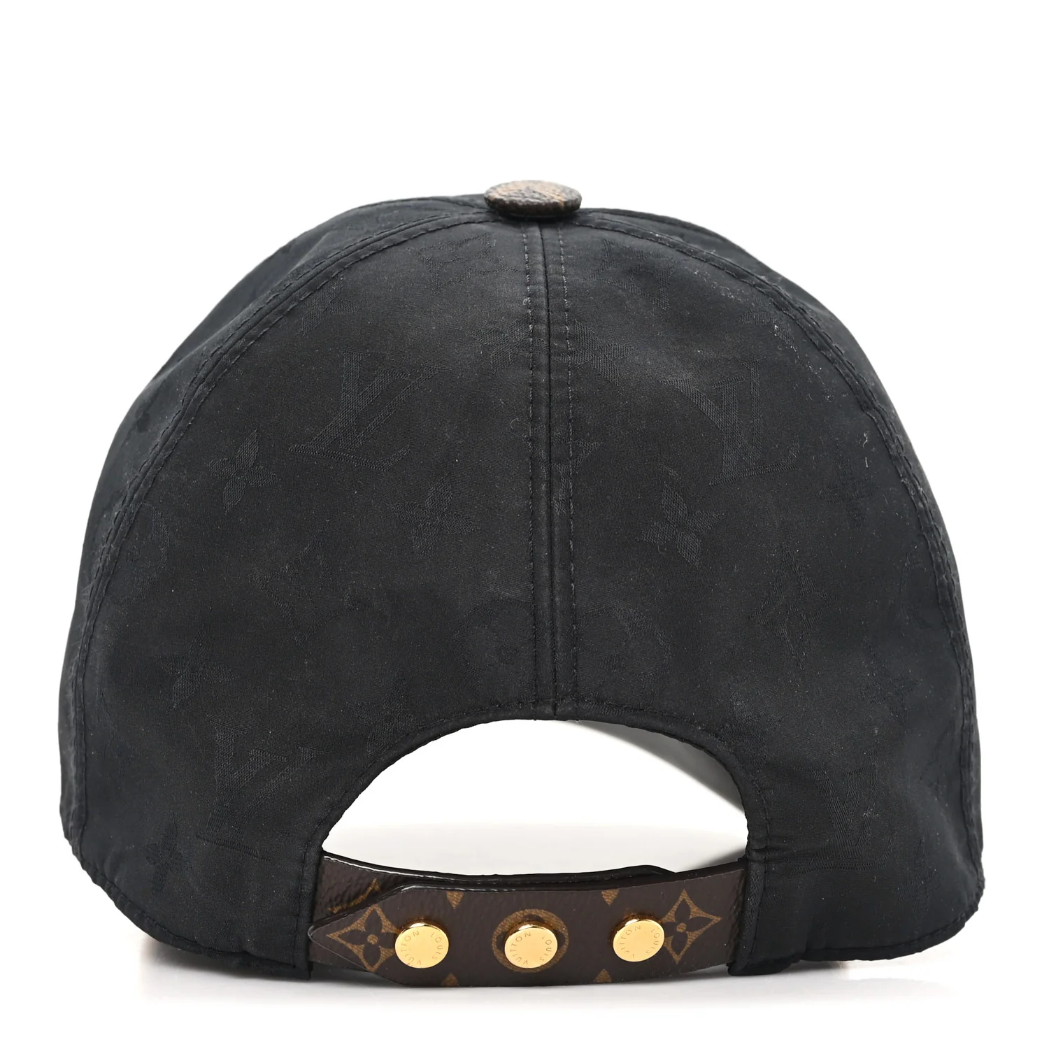 Polyester Silk Monogram LV Get Ready Cap M Black - Image 5