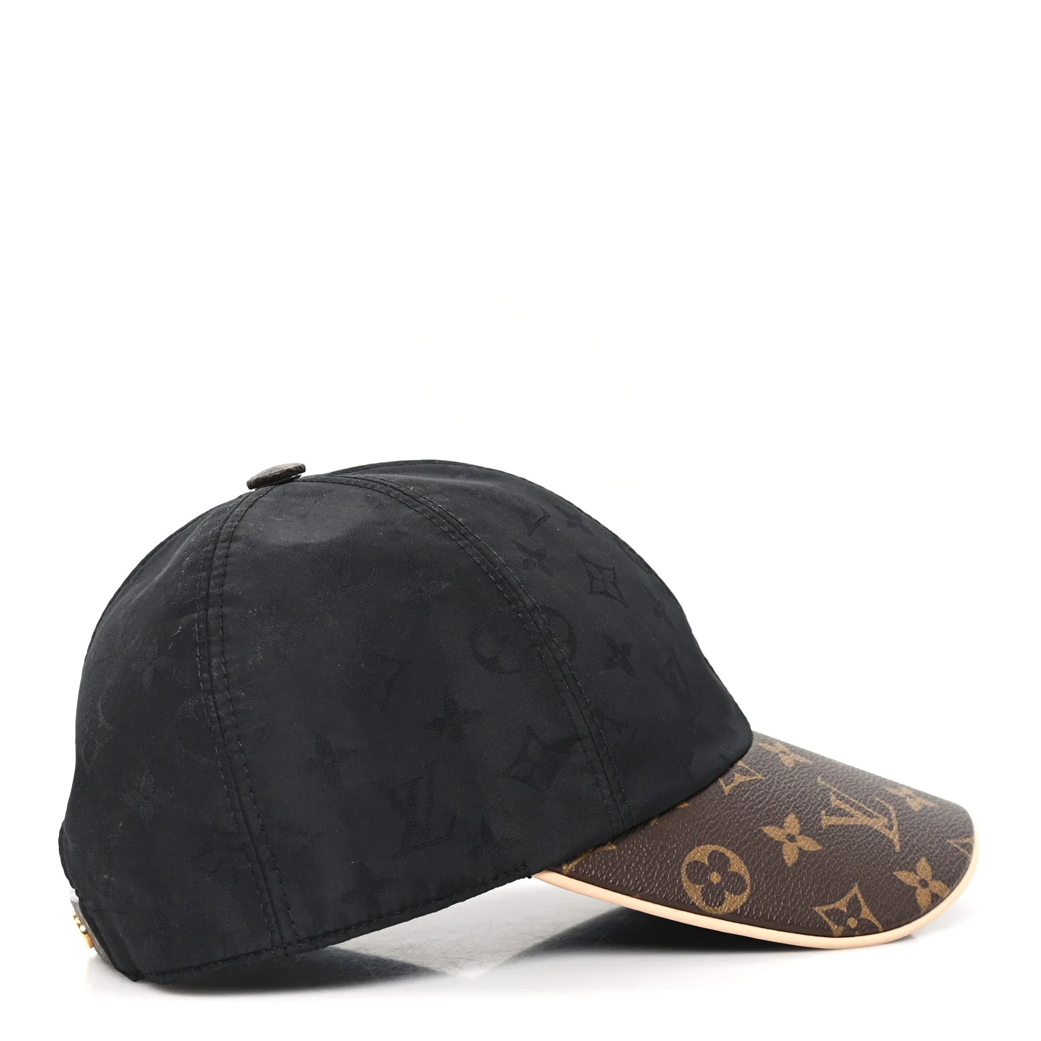 Polyester Silk Monogram LV Get Ready Cap M Black - Image 6