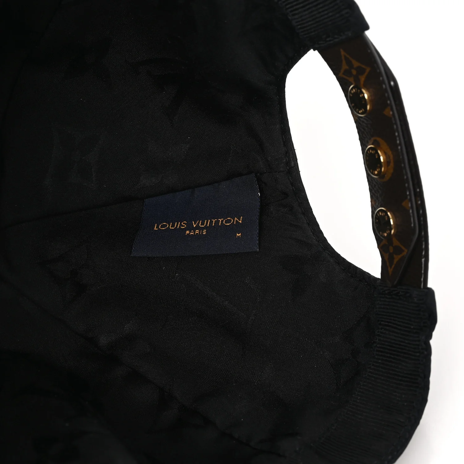 Polyester Silk Monogram LV Get Ready Cap M Black - Image 8