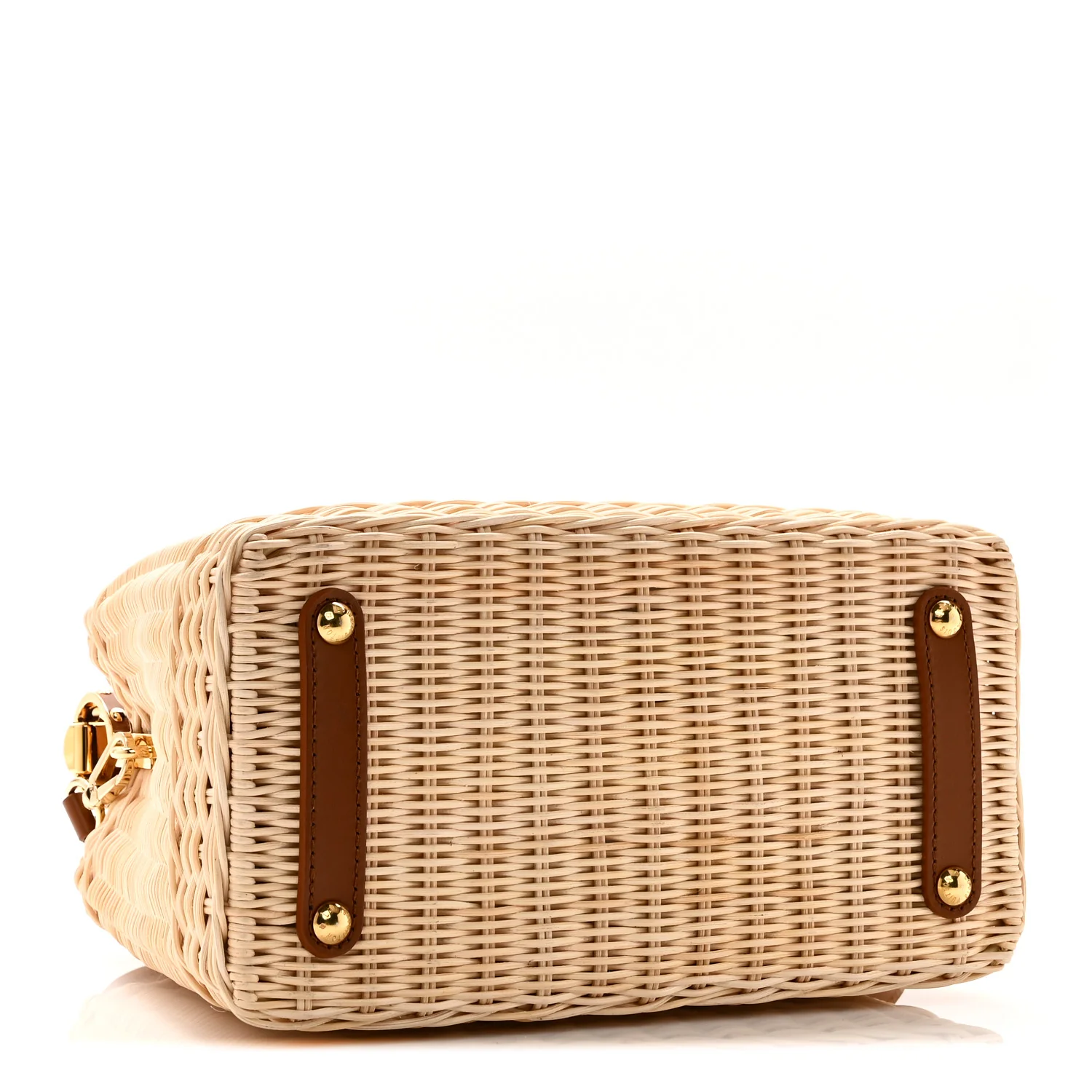 Rattan Calfskin Capucines BB Tan - Image 4