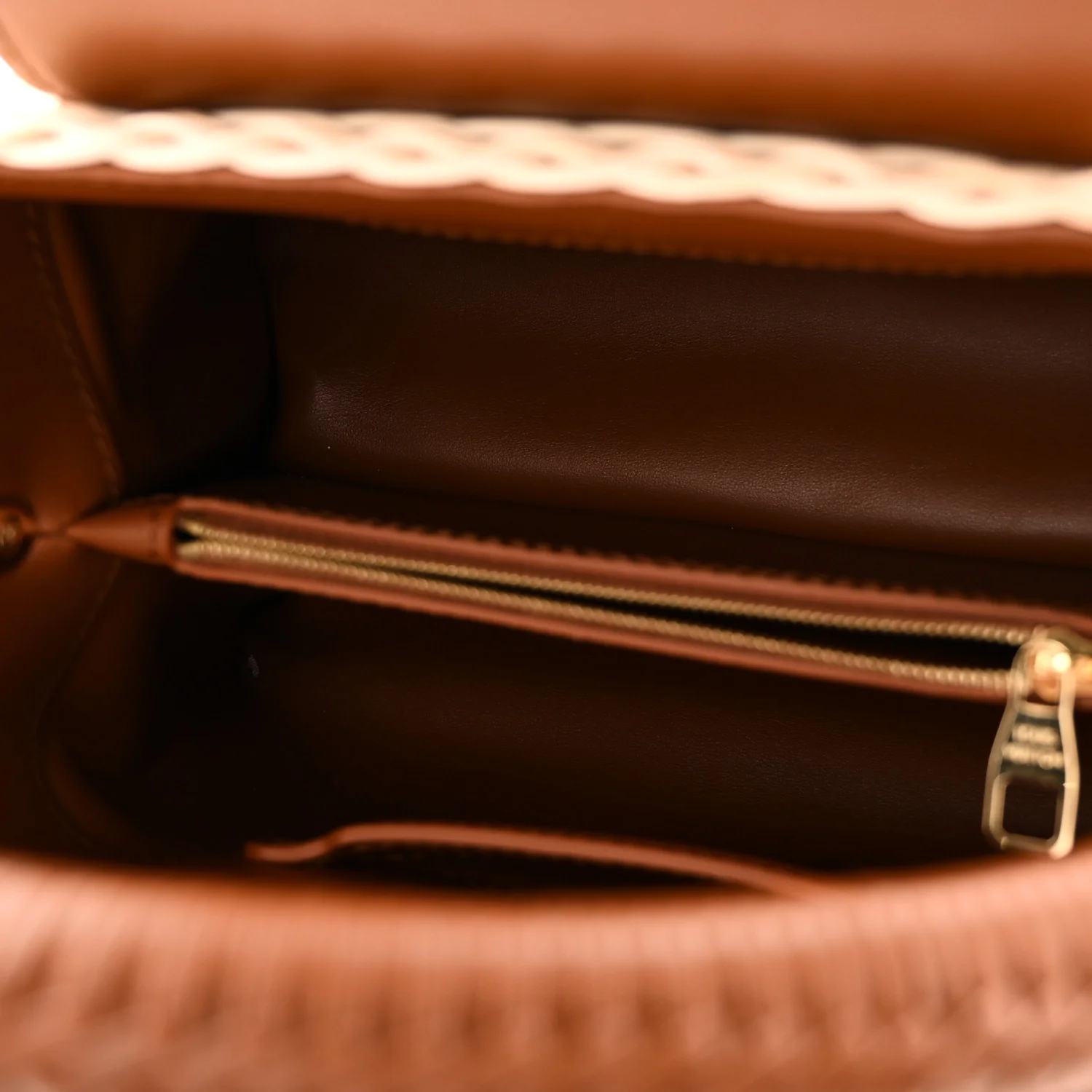 Rattan Calfskin Capucines BB Tan - Image 5