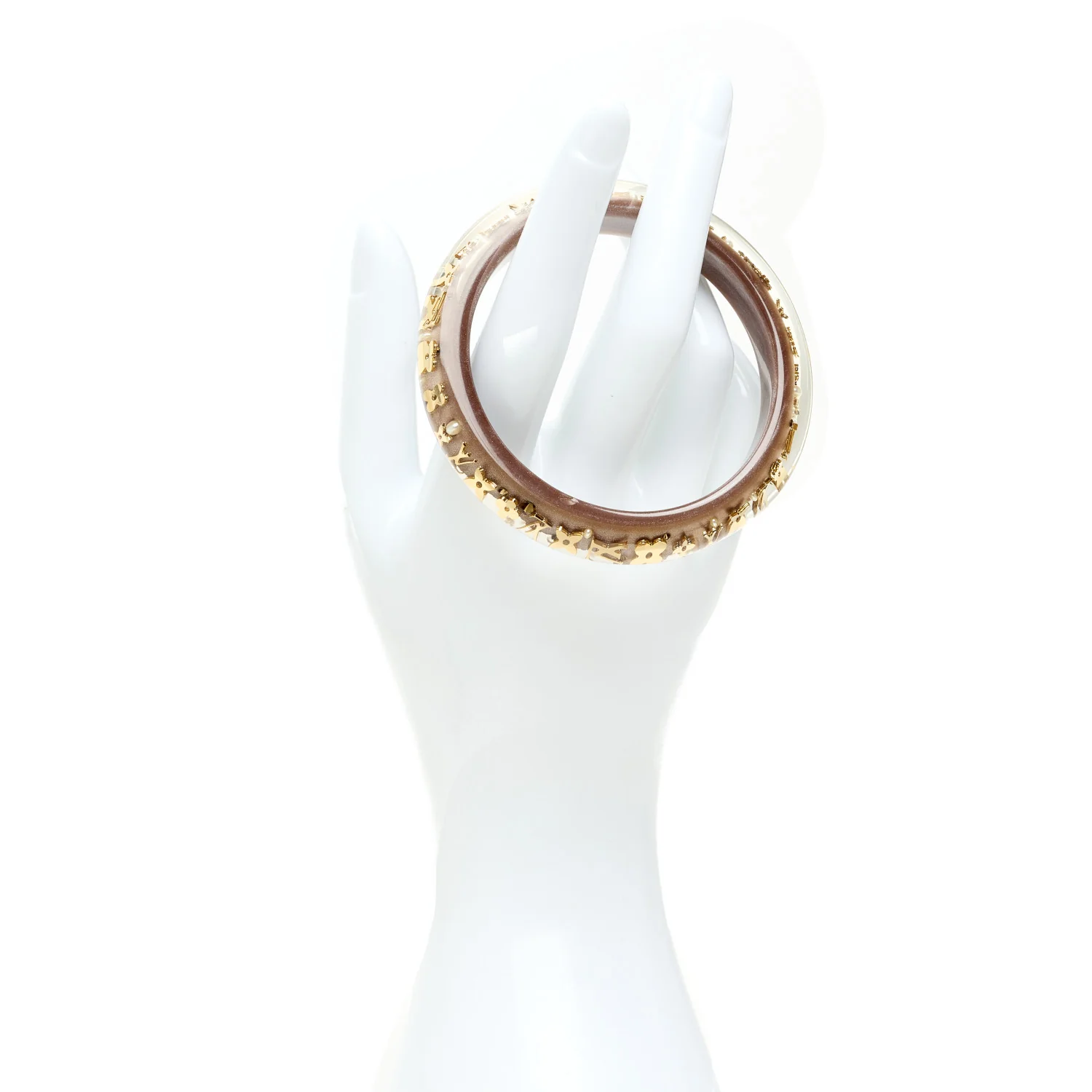Resin Swarovski Medium Inclusion Bracelet PM Mocha - Image 2