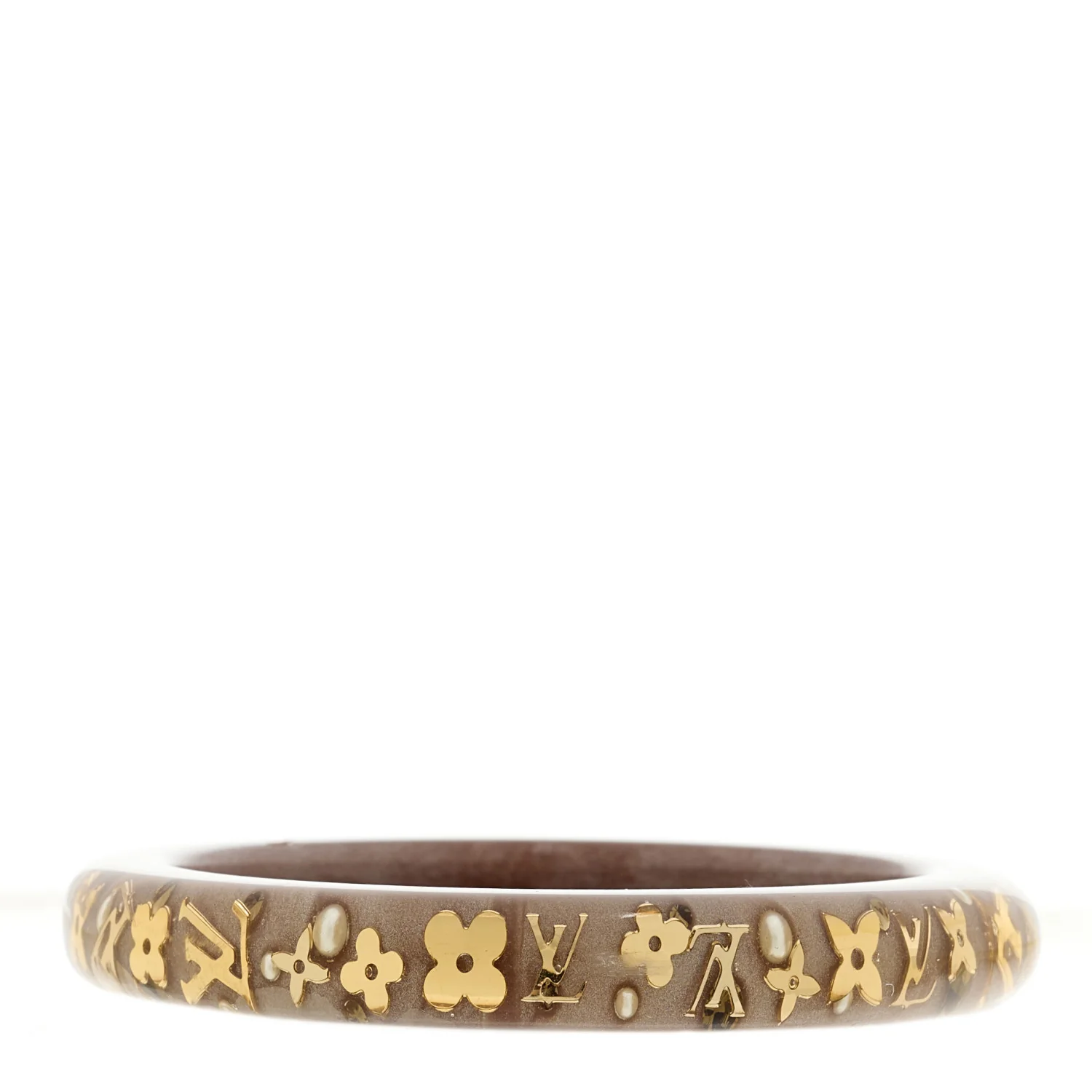 Resin Swarovski Medium Inclusion Bracelet PM Mocha - Image 3