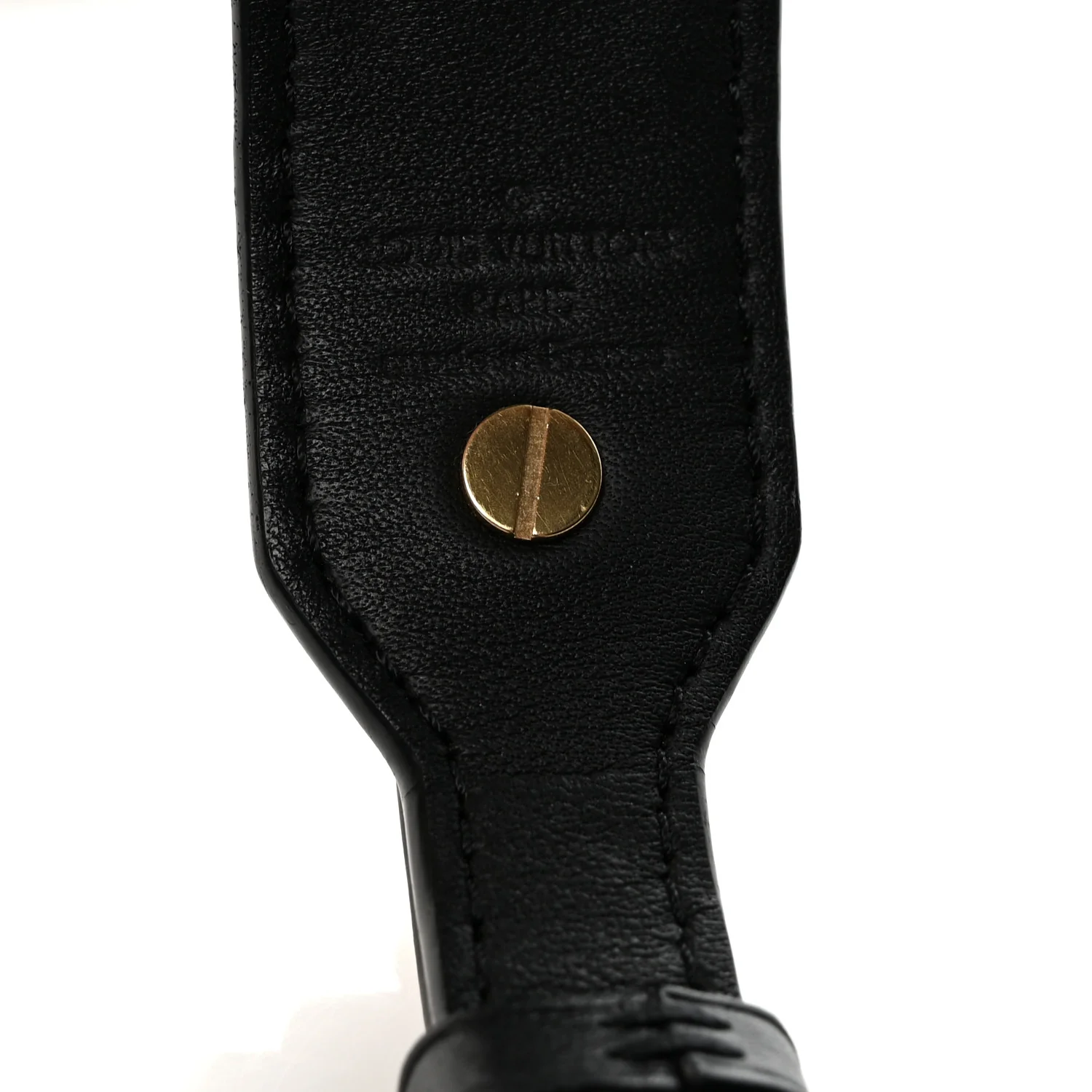 Reverse Monogram Bandouliere Shoulder Strap XL Black - Image 4