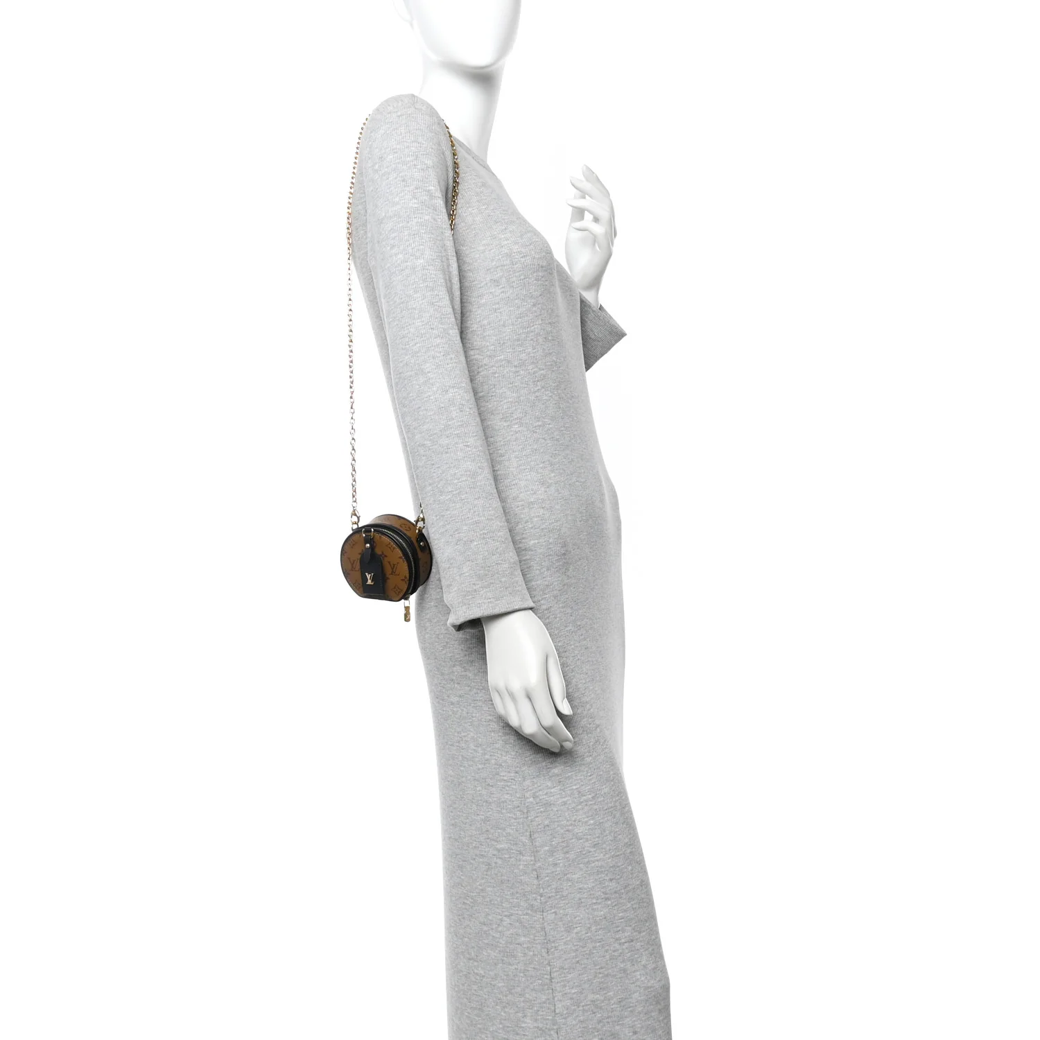 Reverse Monogram Boite Chapeau Necklace - Image 2