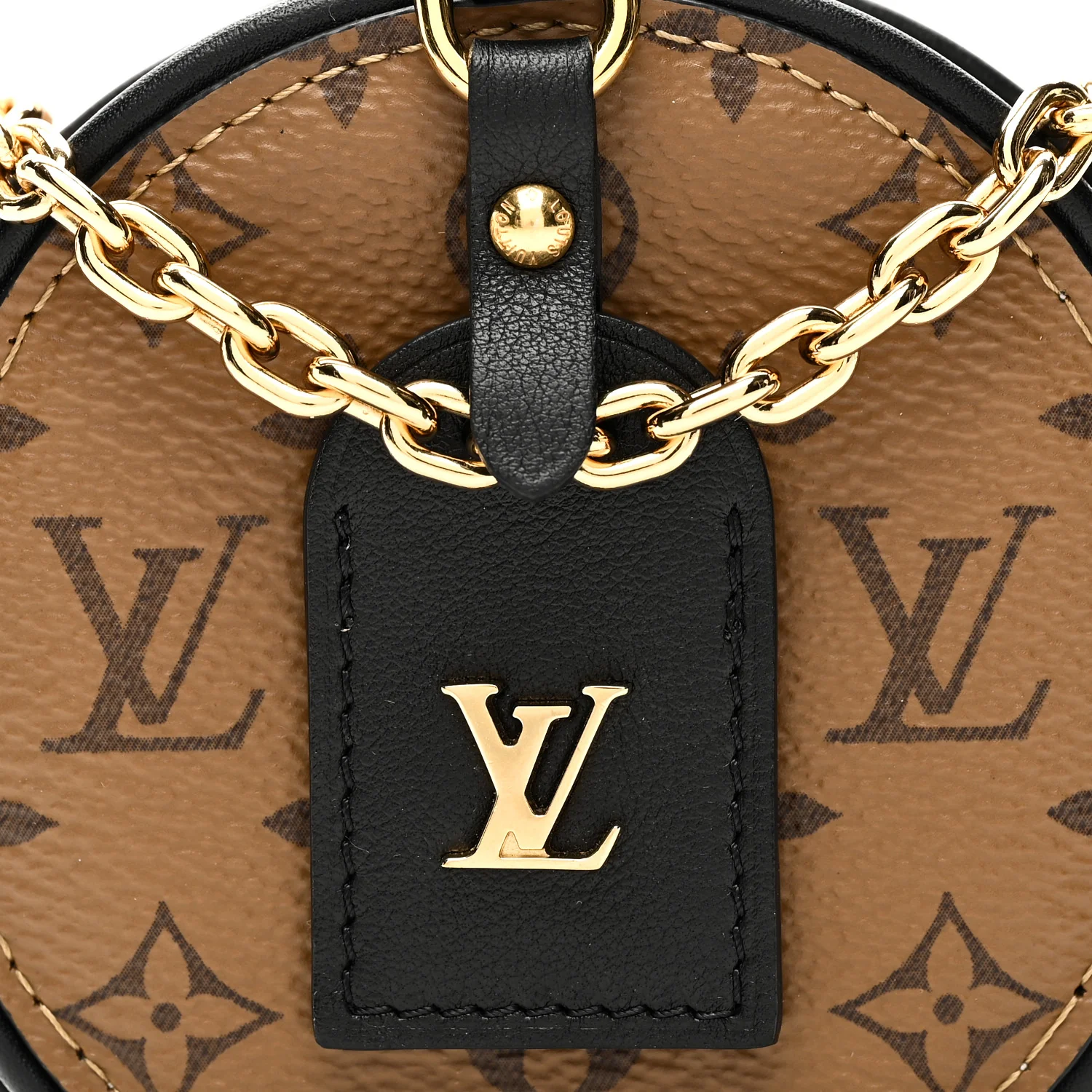 Reverse Monogram Boite Chapeau Necklace - Image 7