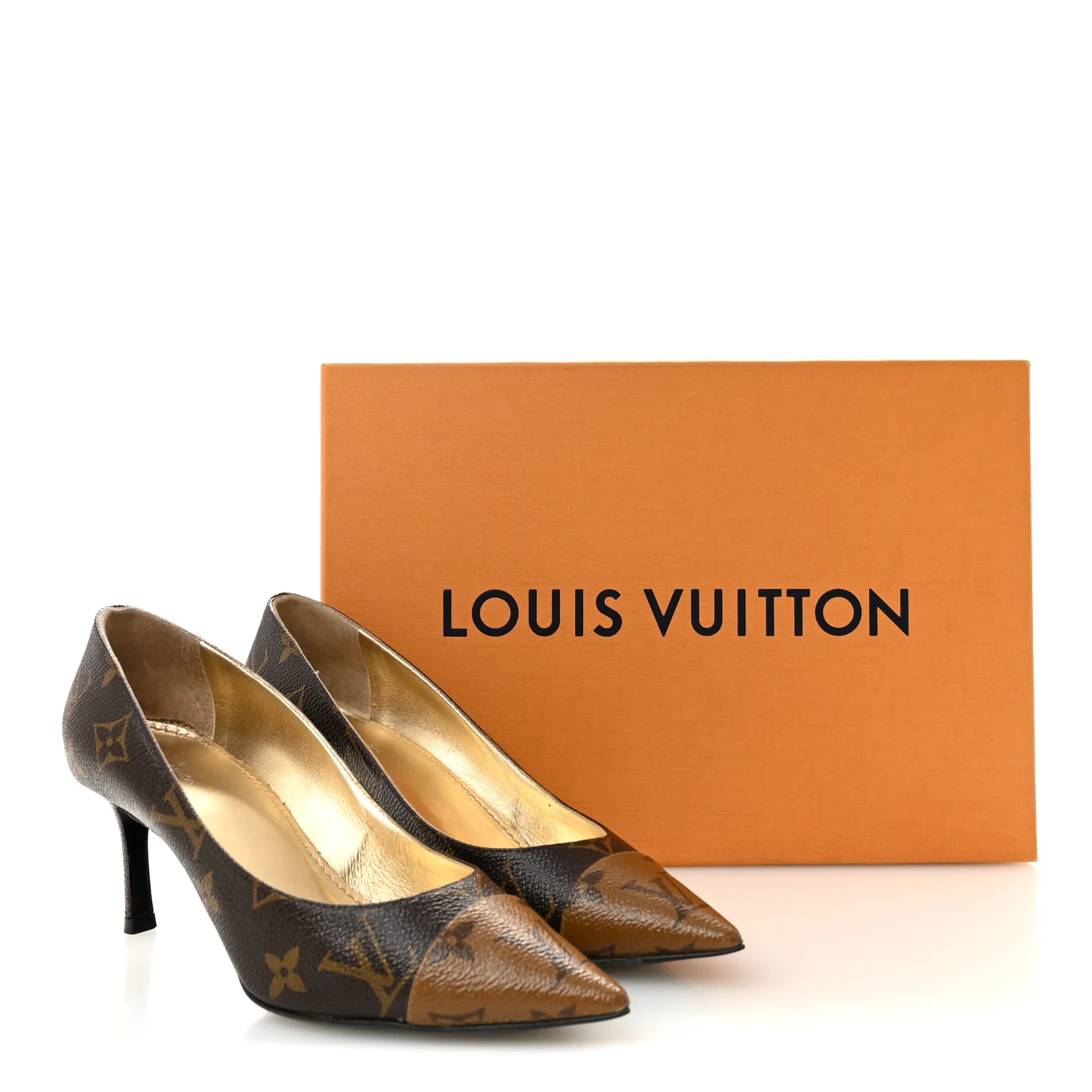 Reverse Monogram Cherie Pumps 35.5 - Image 9