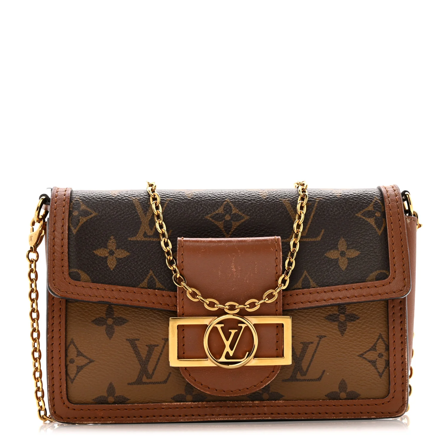 Reverse Monogram Dauphine Chain Wallet