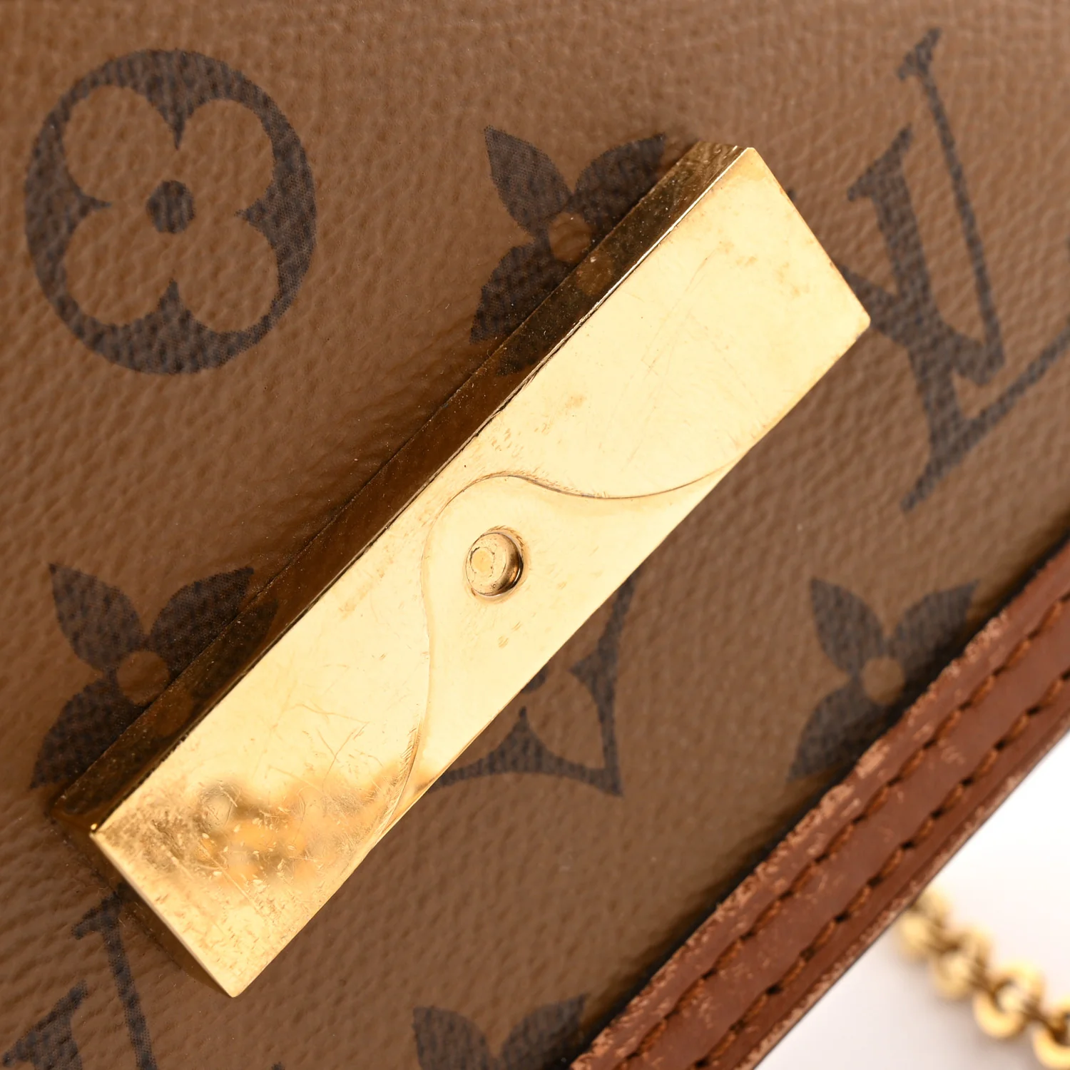 Reverse Monogram Dauphine Chain Wallet - Image 13