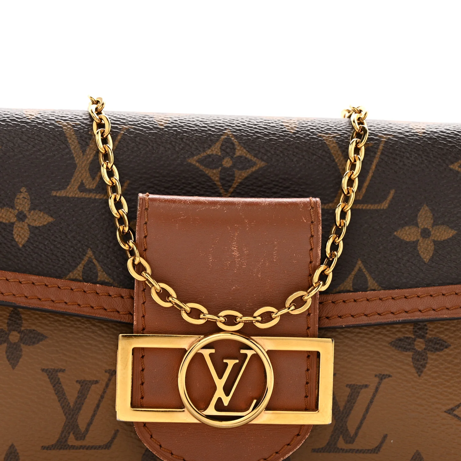 Reverse Monogram Dauphine Chain Wallet - Image 7