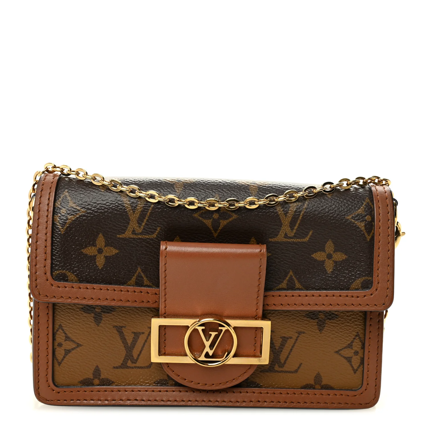 Reverse Monogram Dauphine Chain Wallet